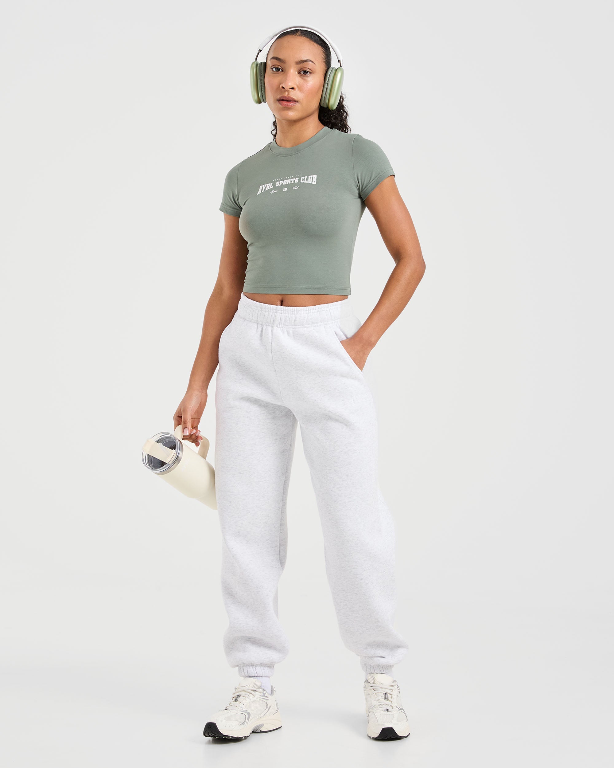 Classic Plush Oversized Joggers - Heather Grau