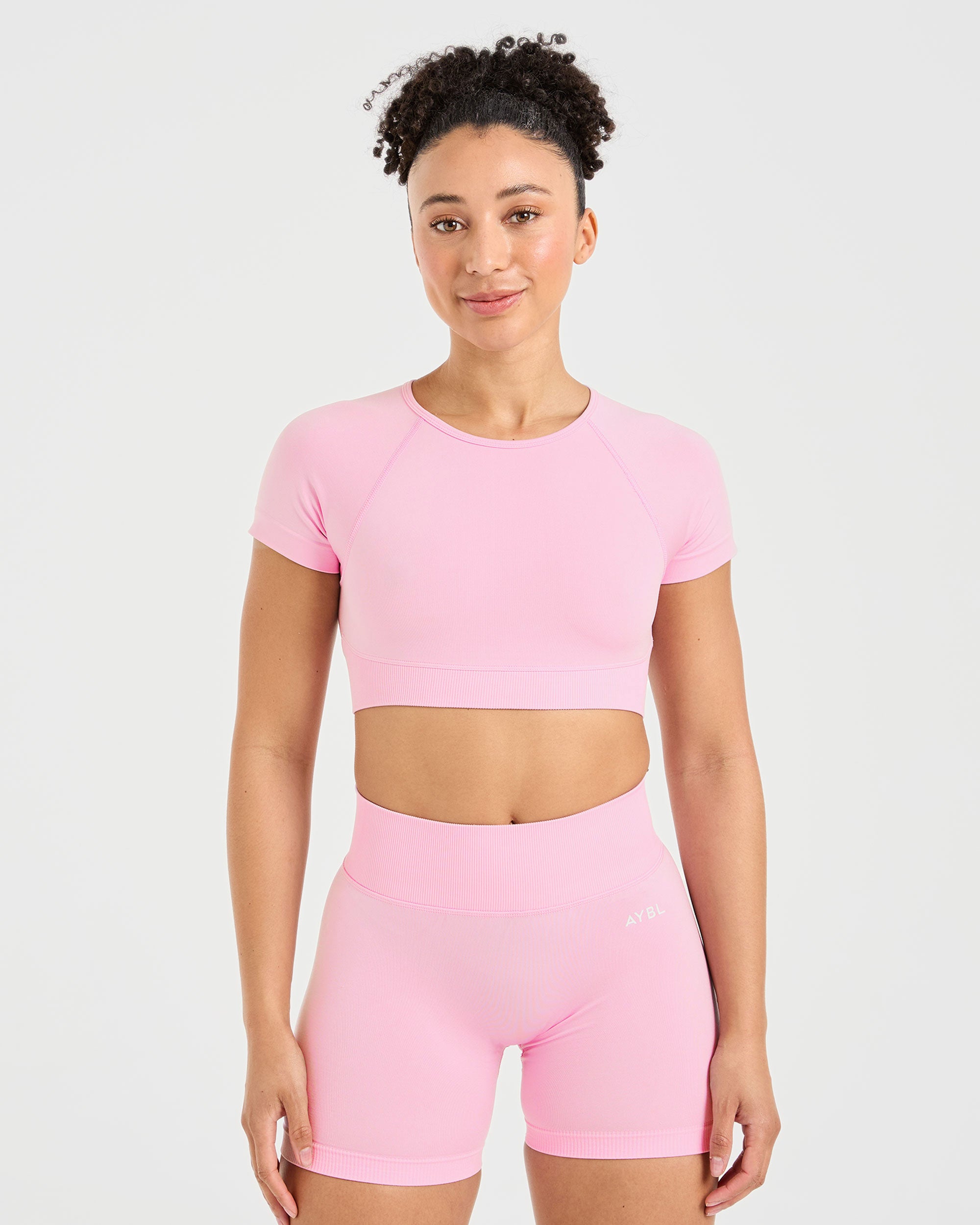 Adapt Seamless Crop Top - Spring Rosa