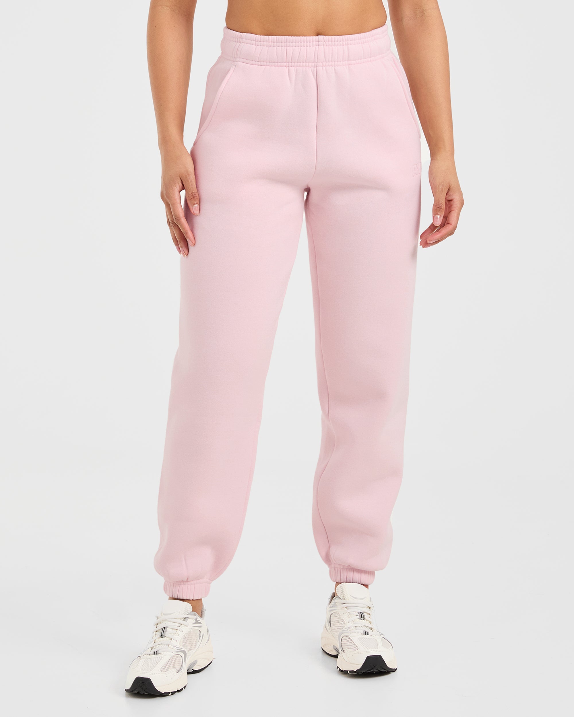 Classic Plush Oversized Joggers - Pastel Rosa