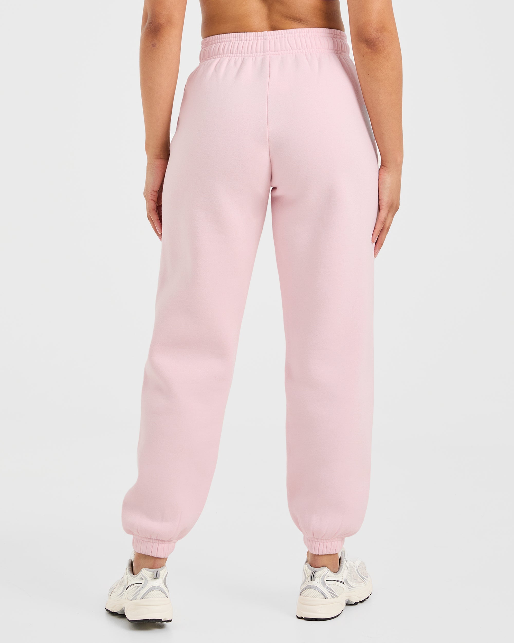 Classic Plush Oversized Joggers - Pastel Rosa