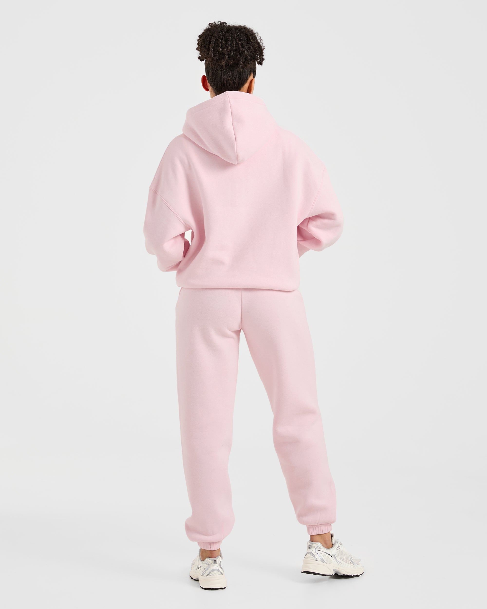 Classic Plush Oversized Joggers - Pastel Rosa