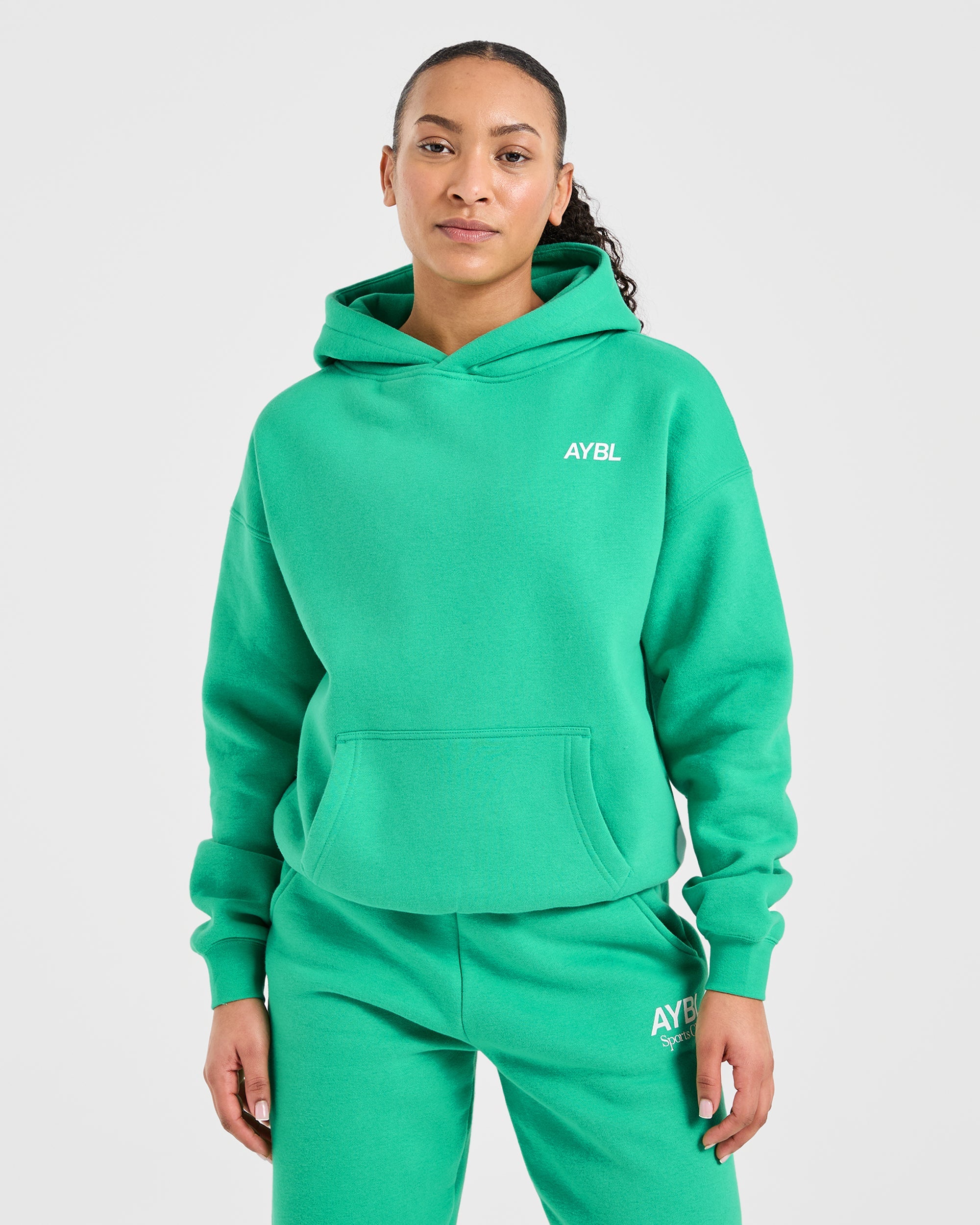 AYBL Sports Club Oversized Hoodie - Racing Grün