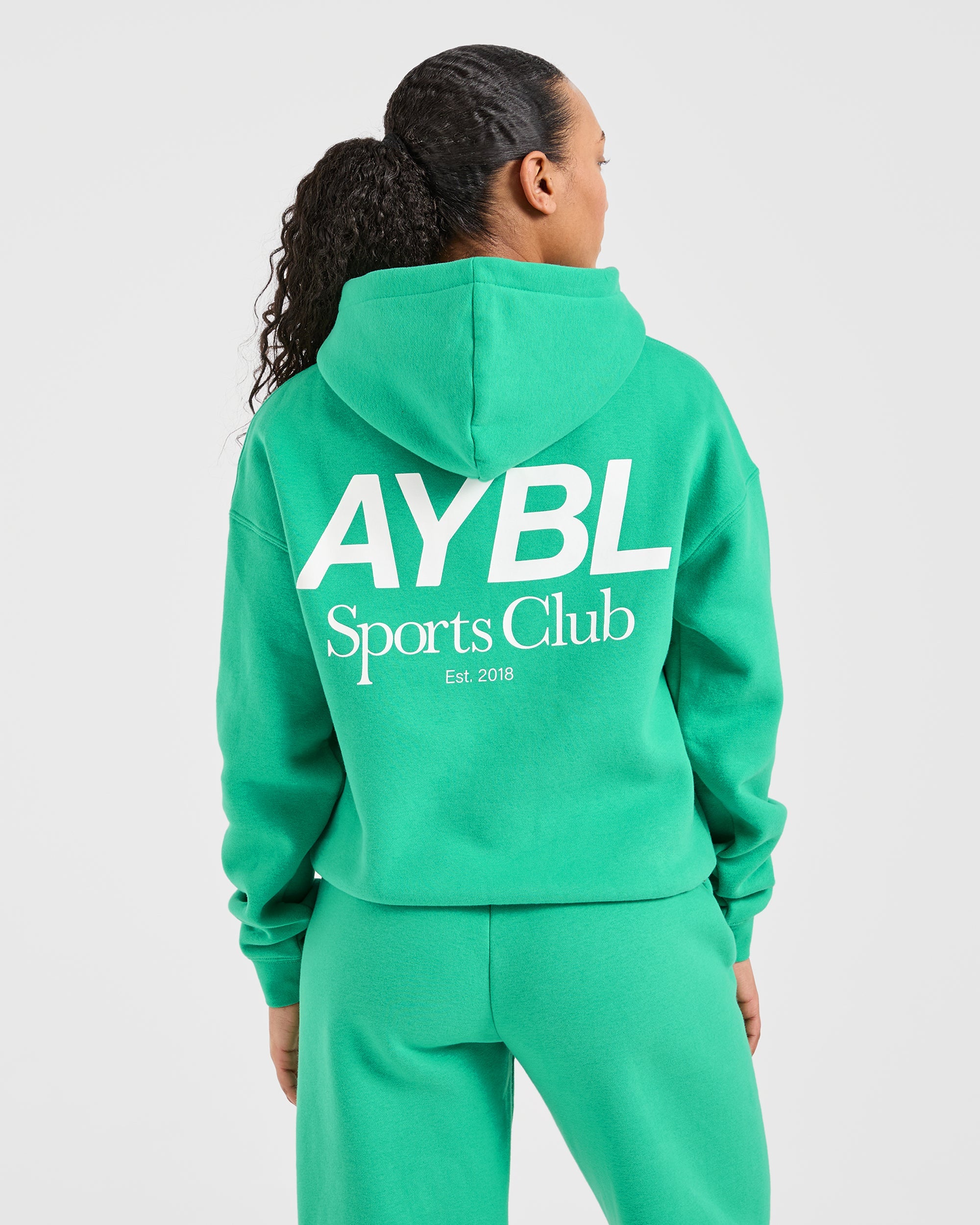 AYBL Sports Club Oversized Hoodie - Racing Grün