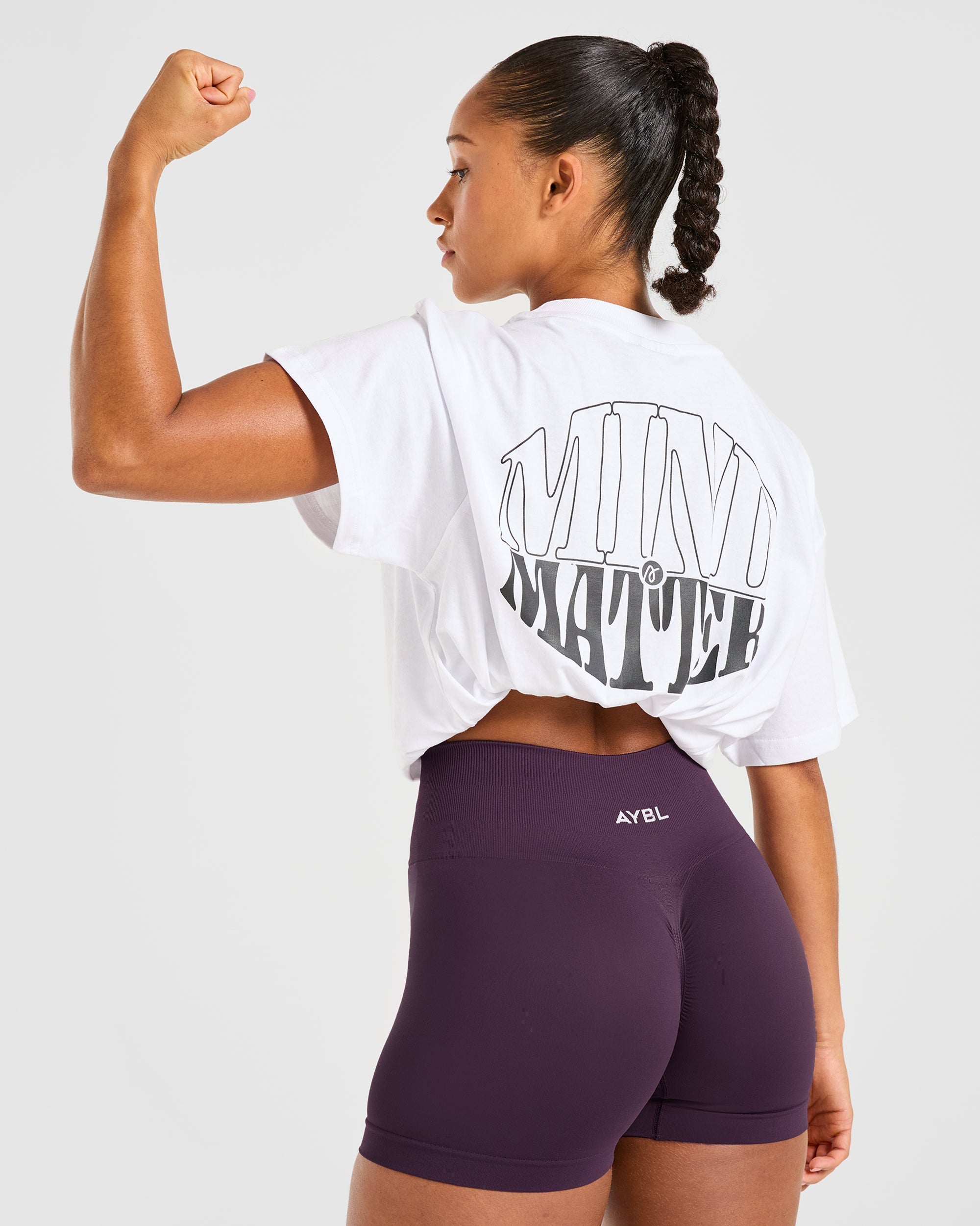 Power Seamless Shorts - Grape Wine