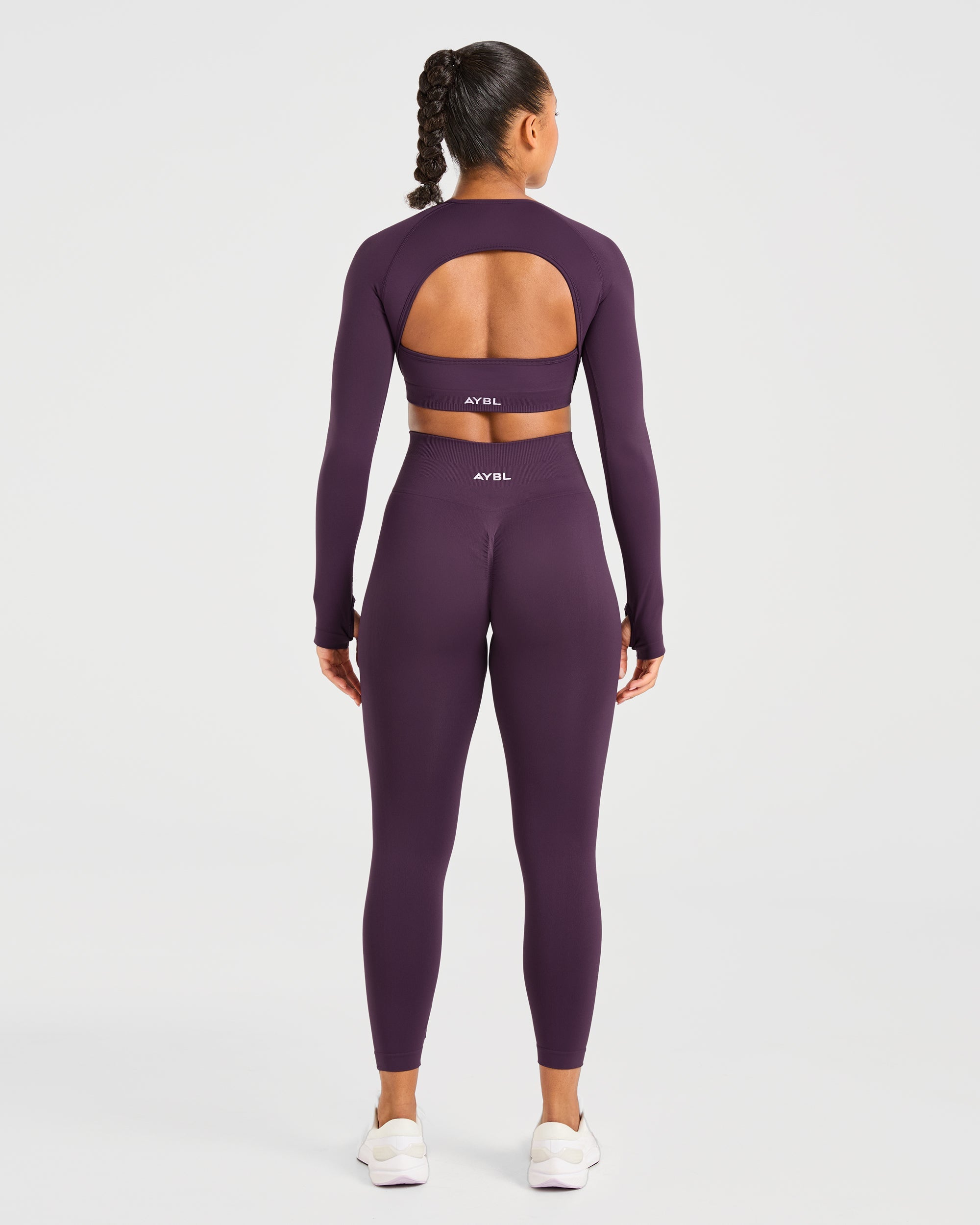 Power Seamless Leggings - Grape Wine