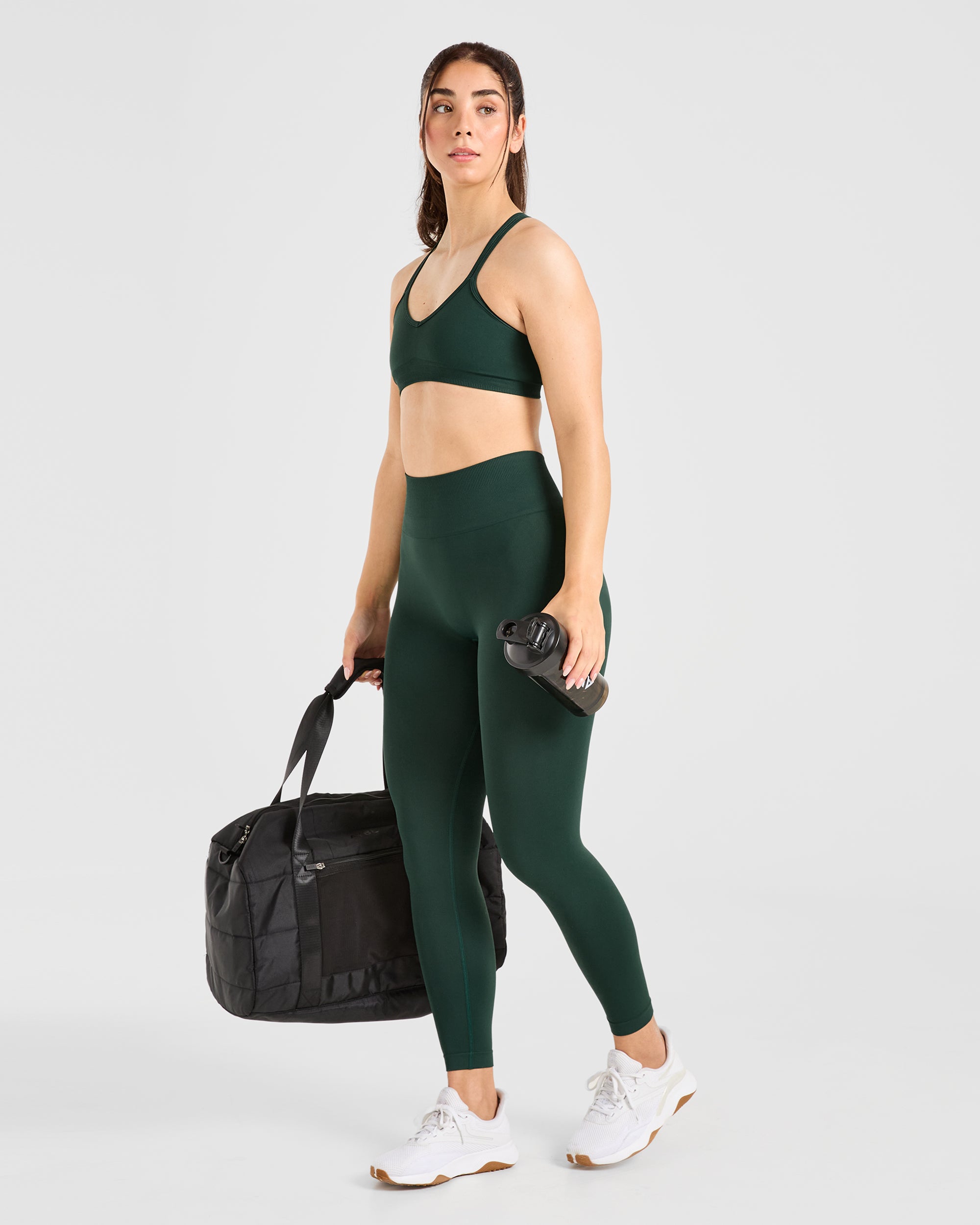 Power Seamless Sports Bra - Evergreen