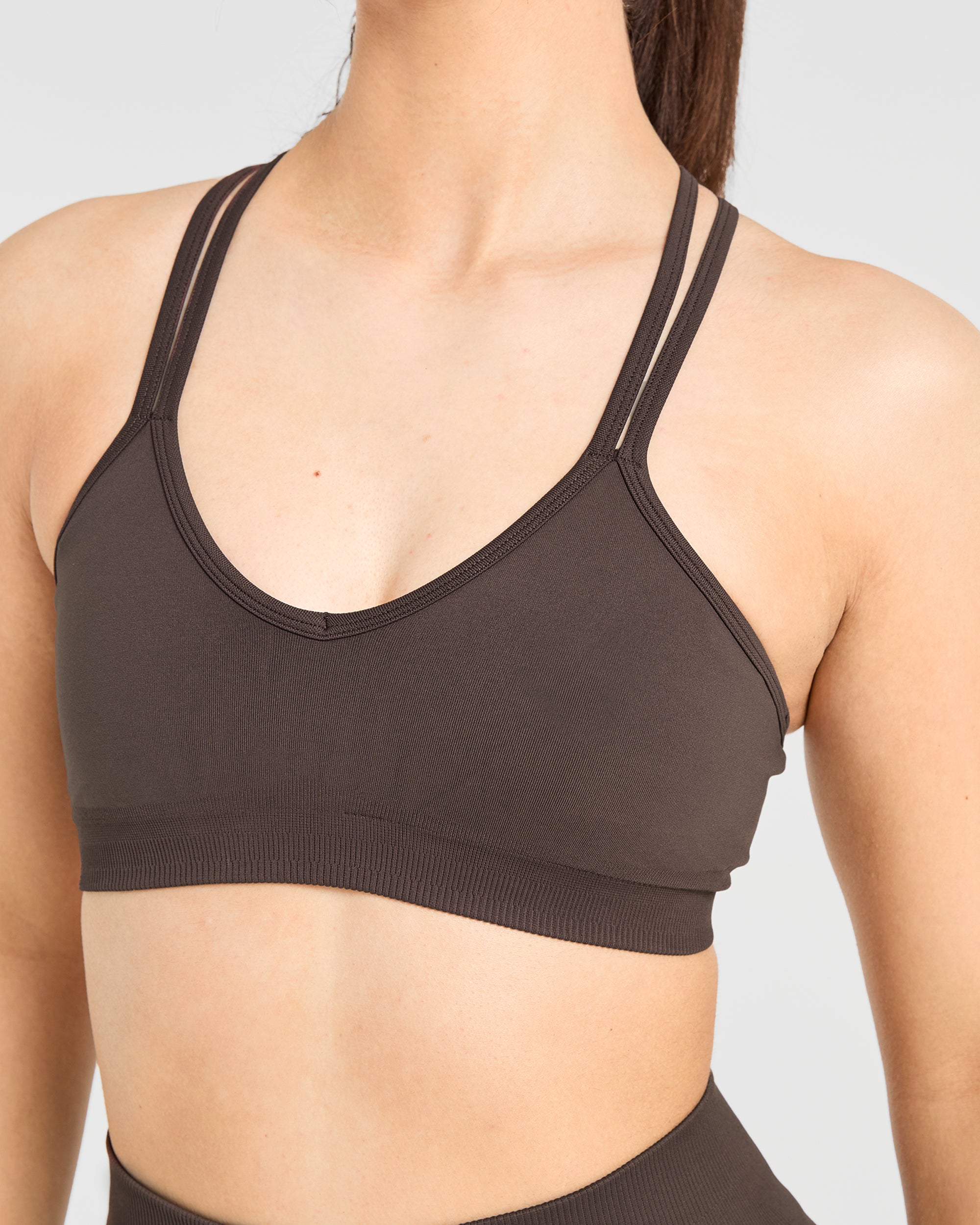 Power Seamless Sports Bra - Chestnut Braun