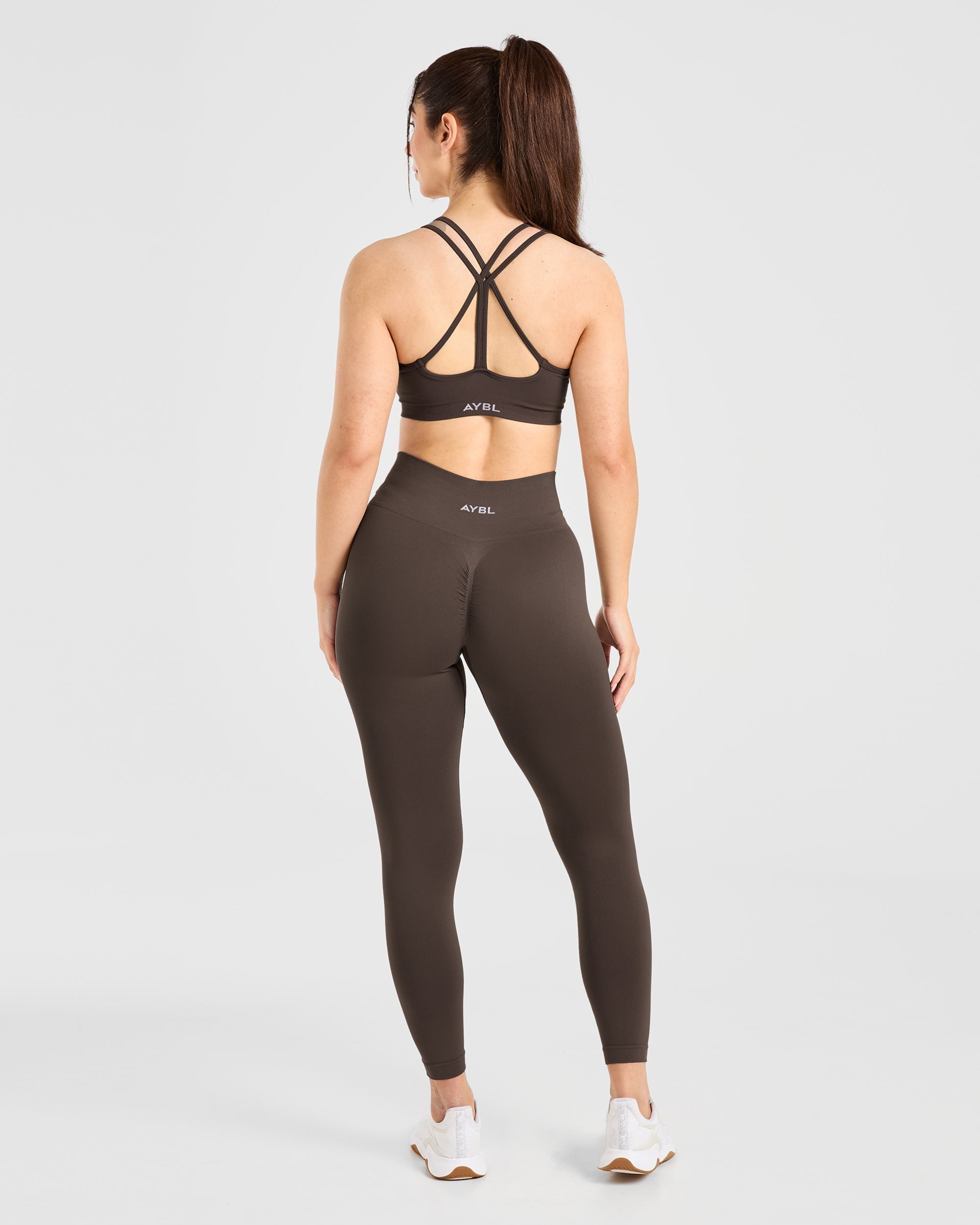 Power Seamless Sports Bra - Chestnut Braun