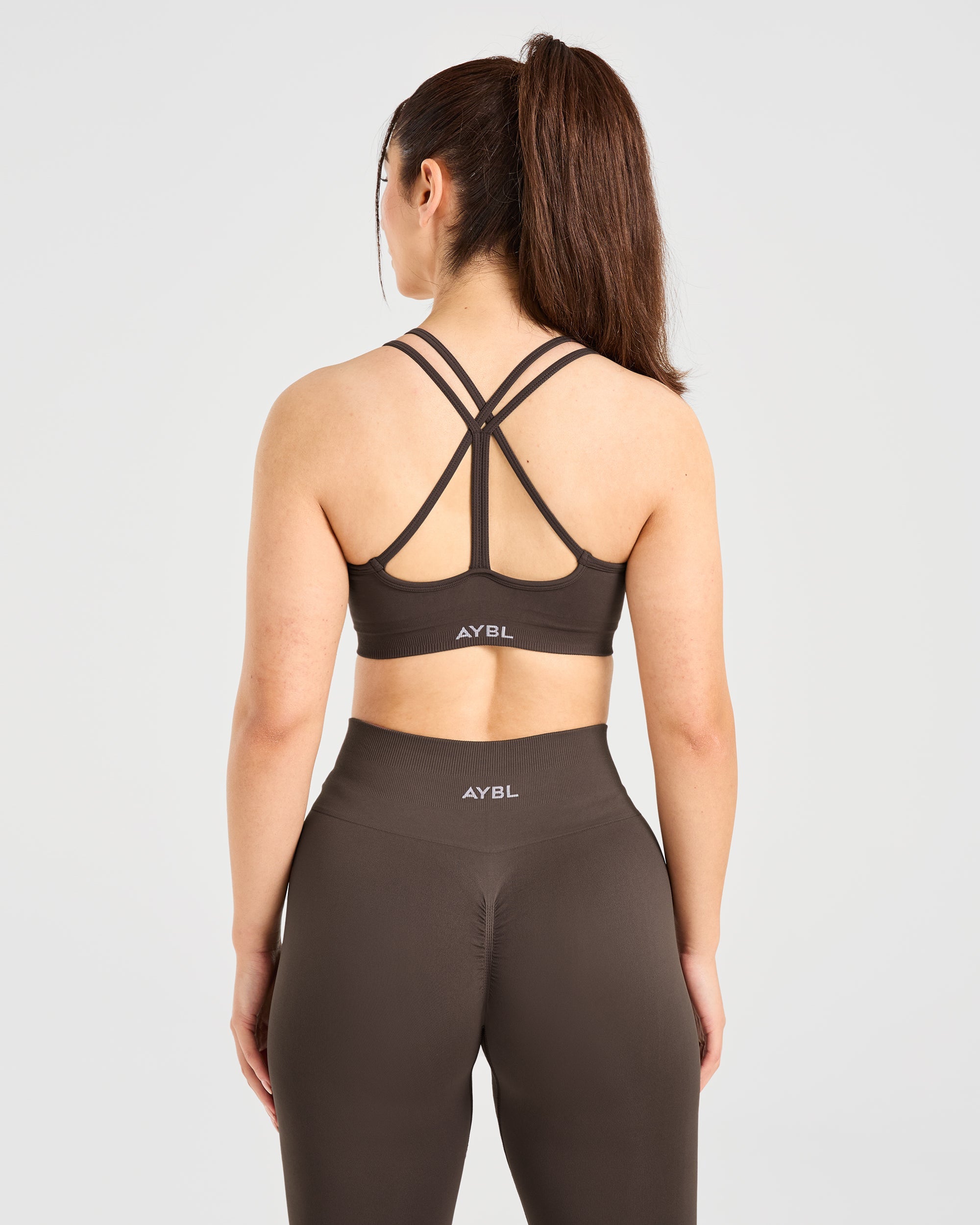 Power Seamless Sports Bra - Chestnut Braun