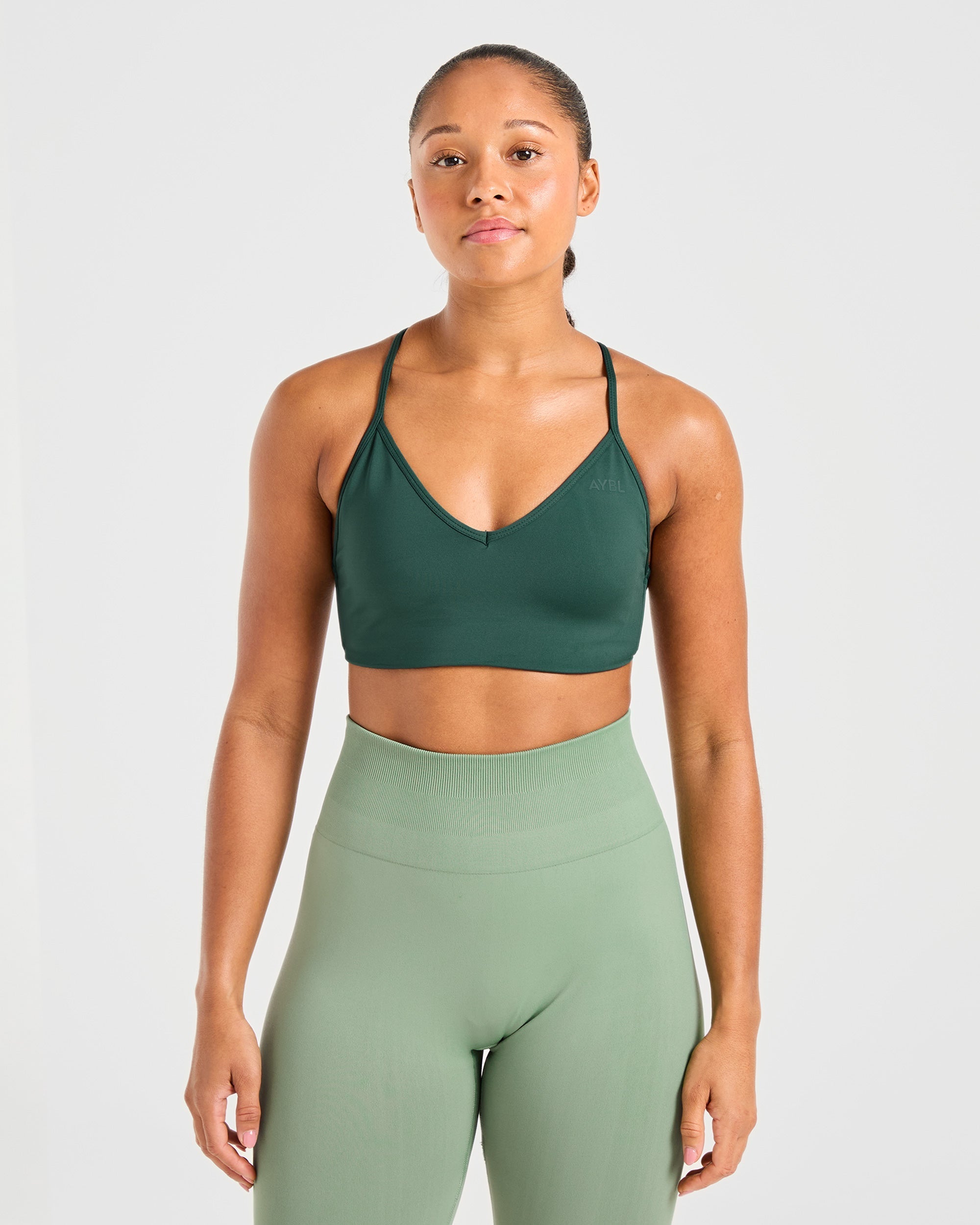 Essential Crossback Sports Bra - Deep Grün