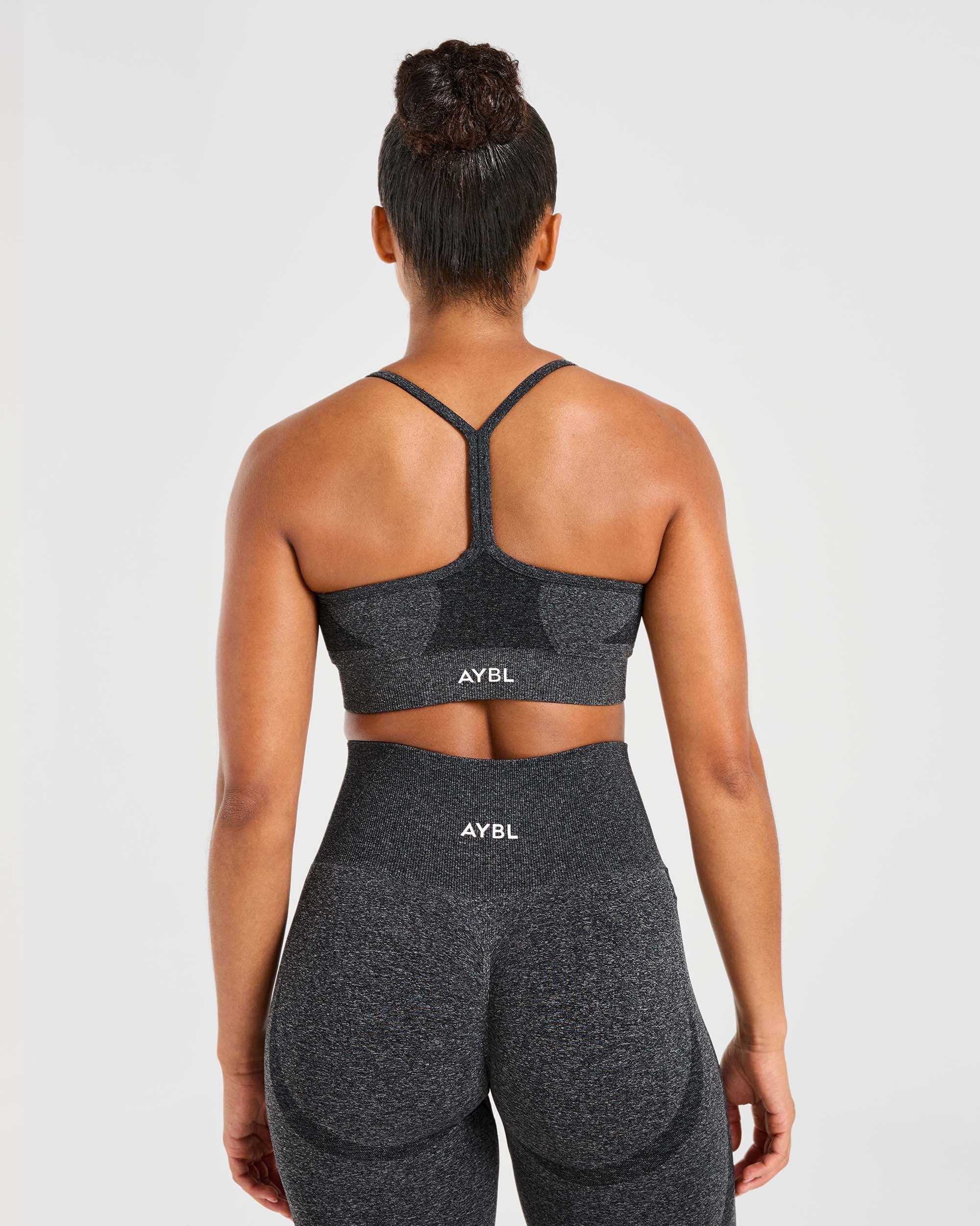 Empower Seamless Sports Bra - Schwarz Marl