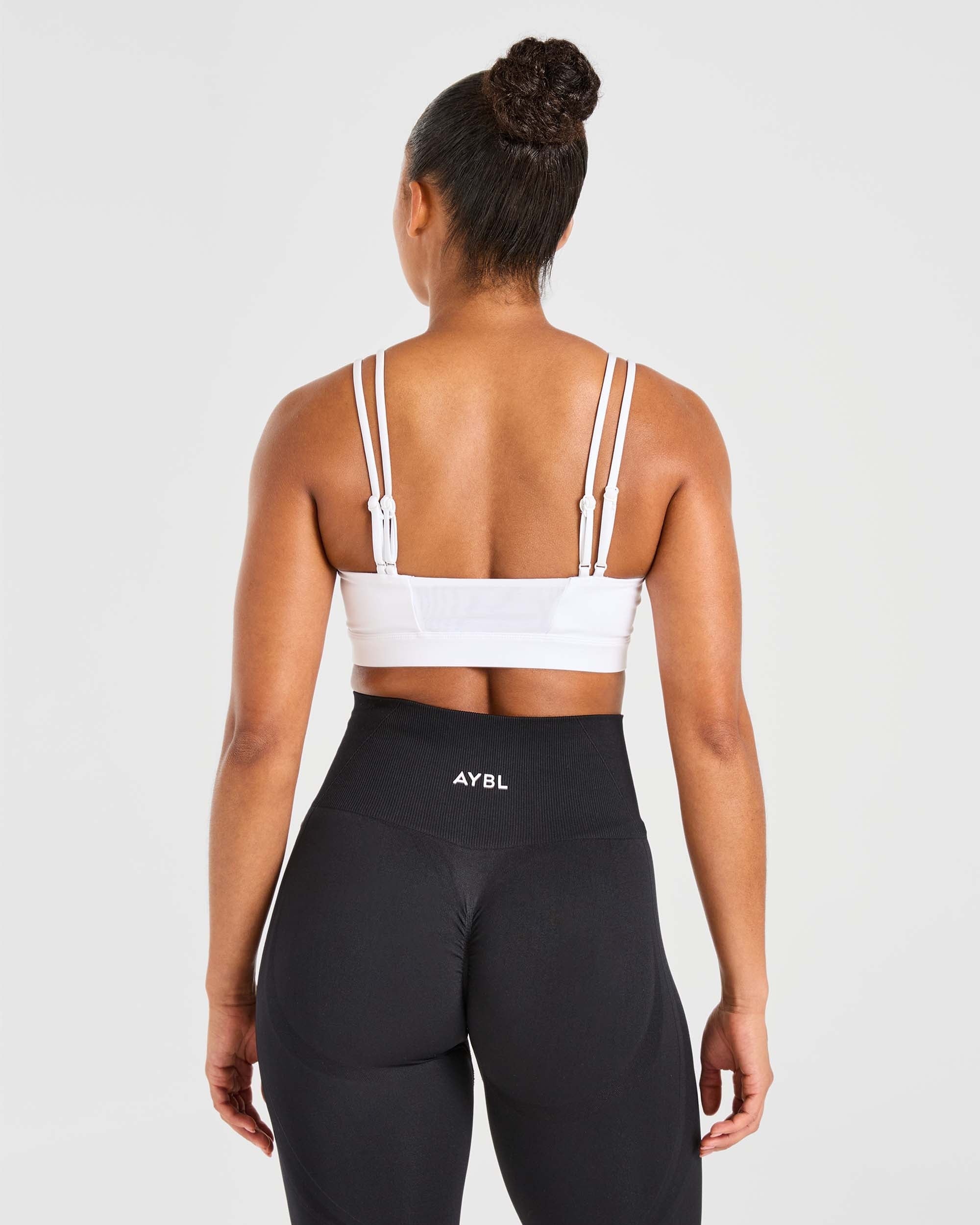 Essential Bandeau Sports Bra - Weiß