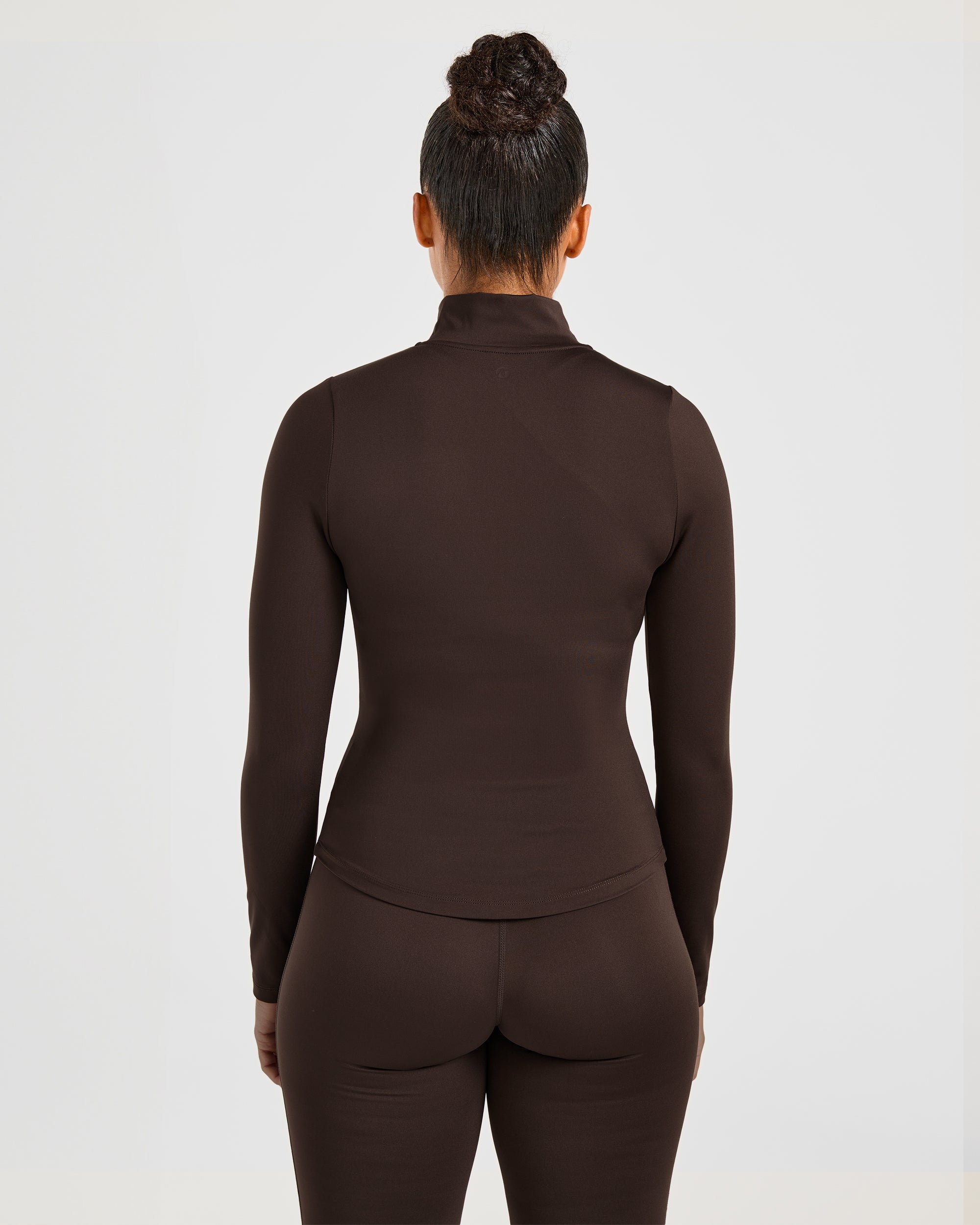 Sculpt Zip Jacket - Deep Cocoa Braun