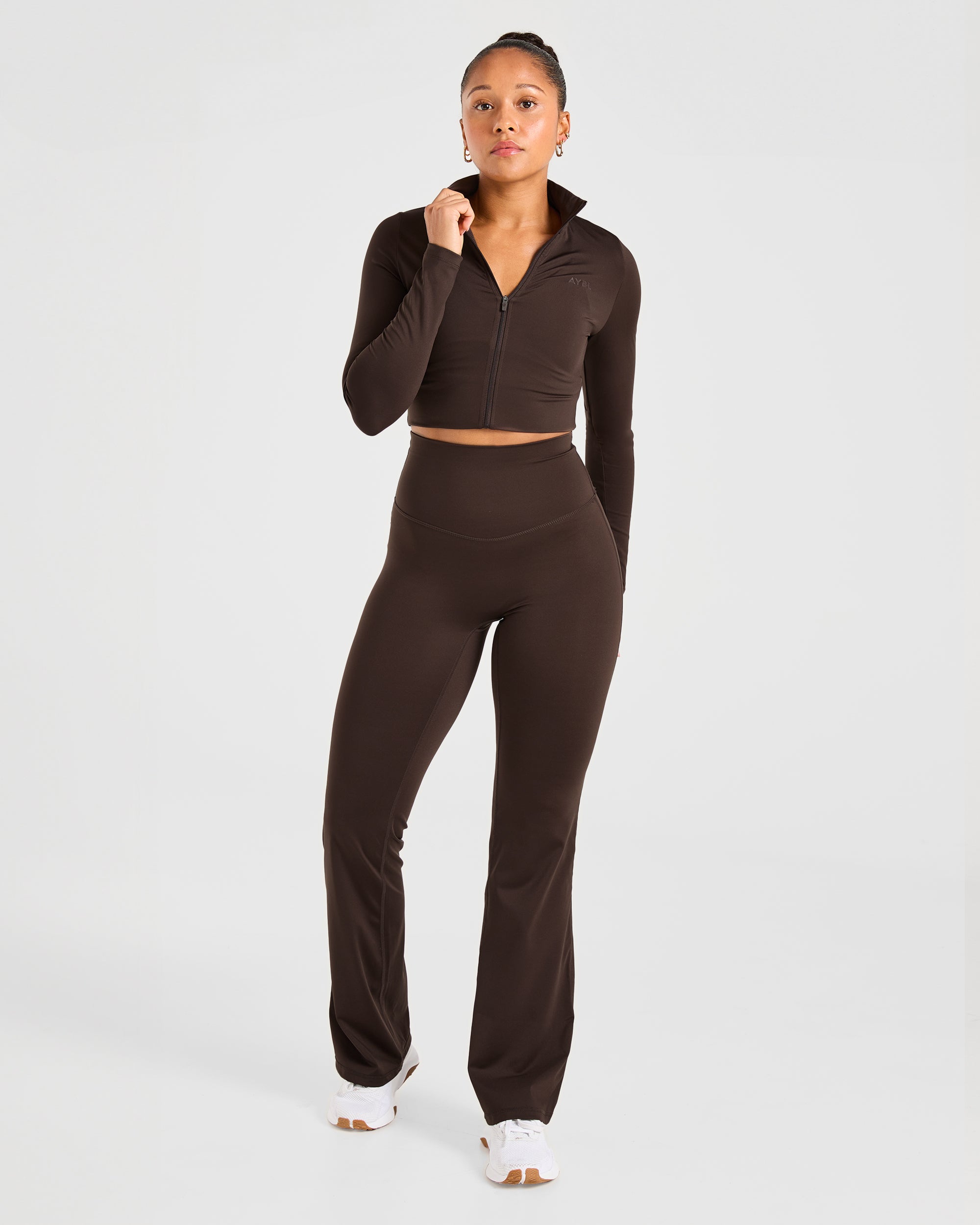 Sculpt Flared Leggings - Deep Cocoa Braun