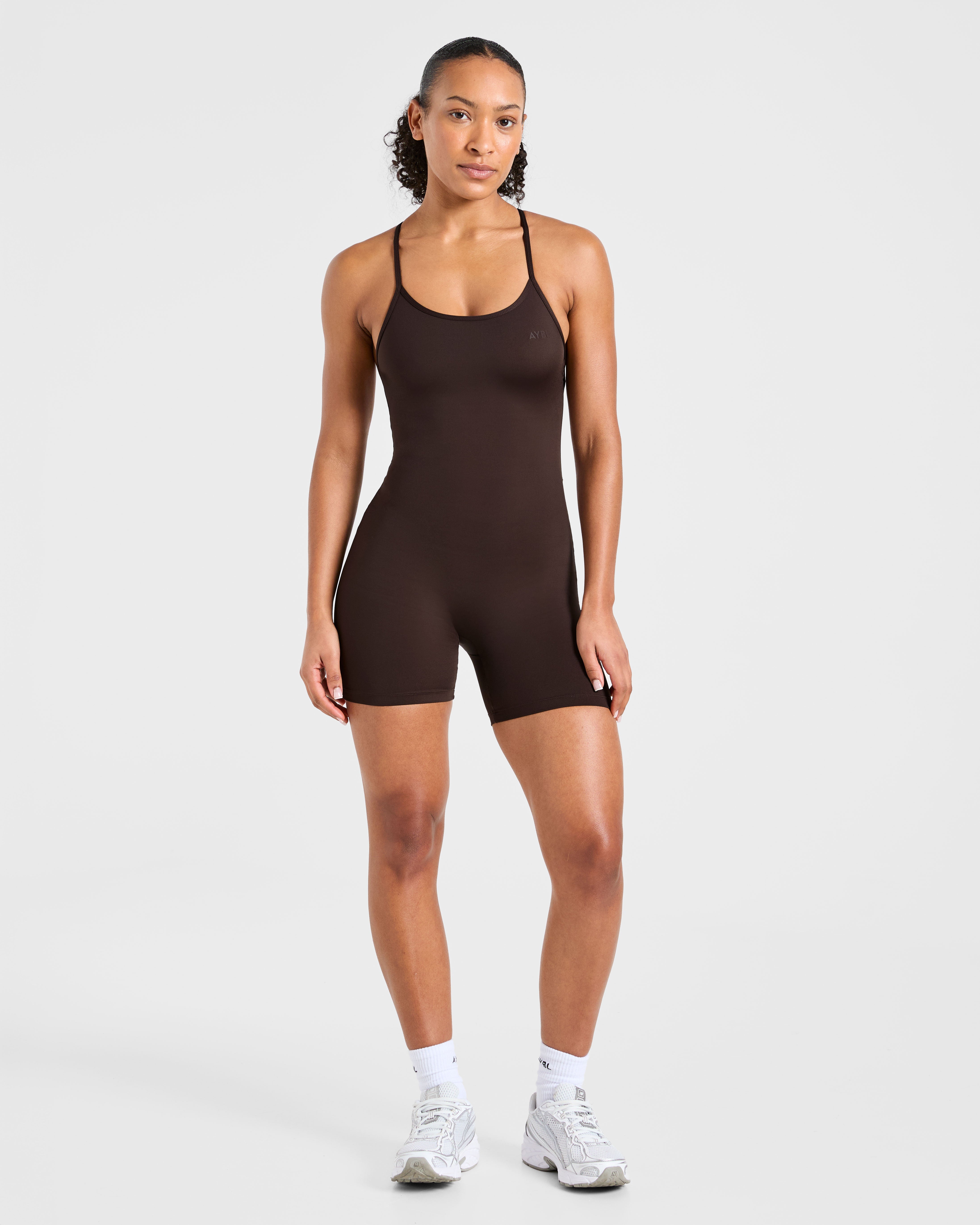 Sculpt Backless All In One - Deep Cocoa Braun