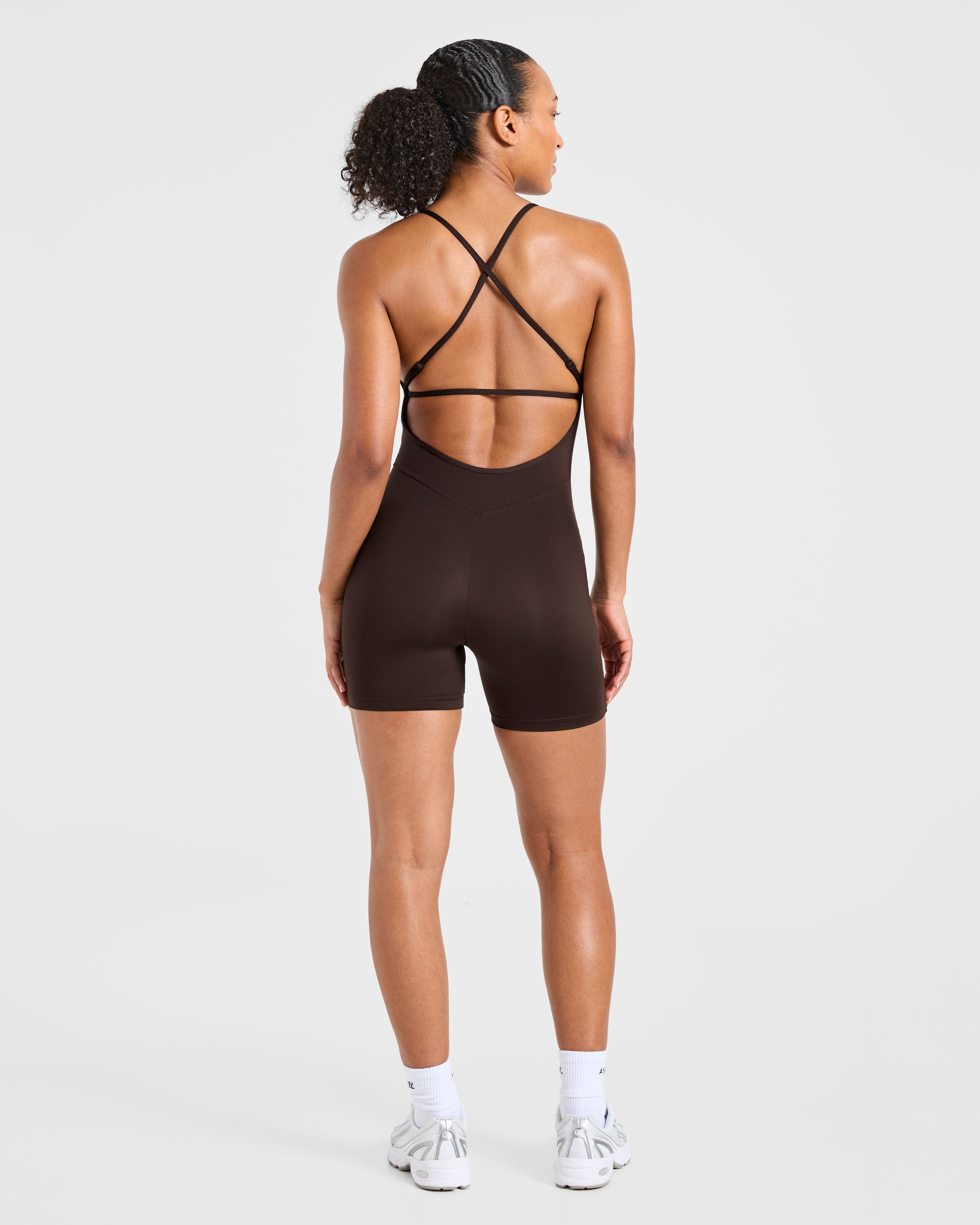 Sculpt Backless All In One - Deep Cocoa Braun