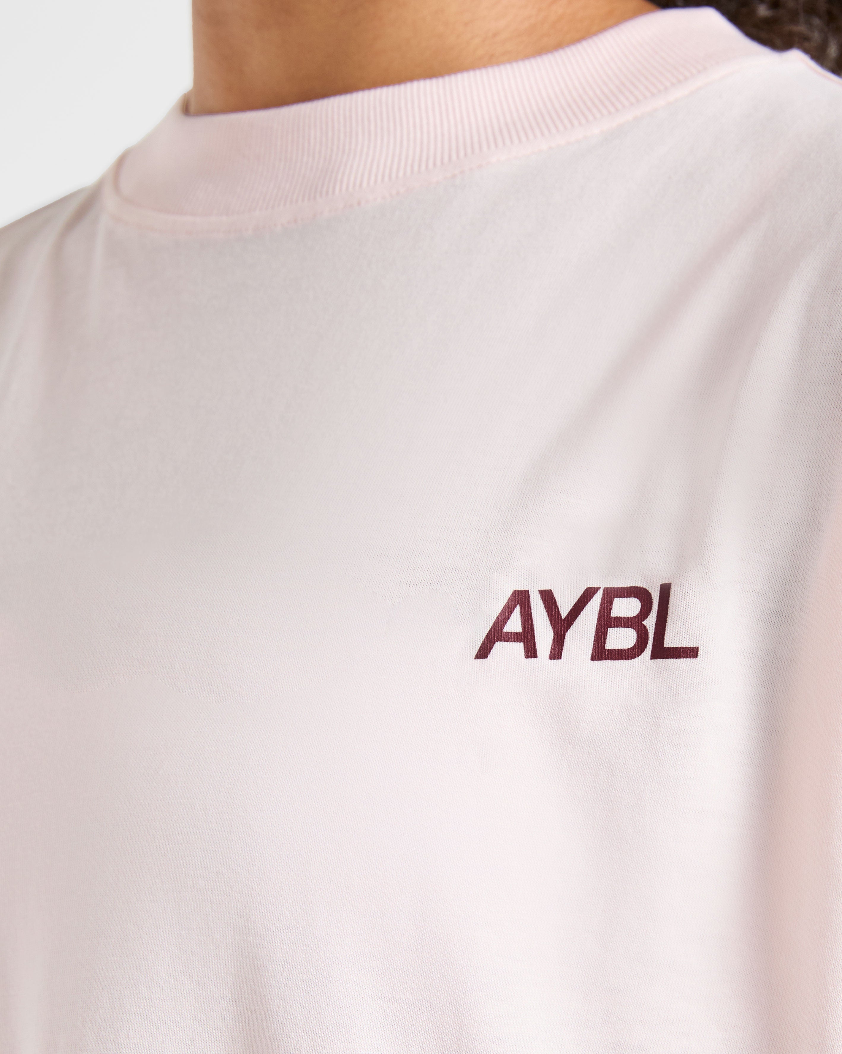 Sport Society Oversized T Shirt - Rosa