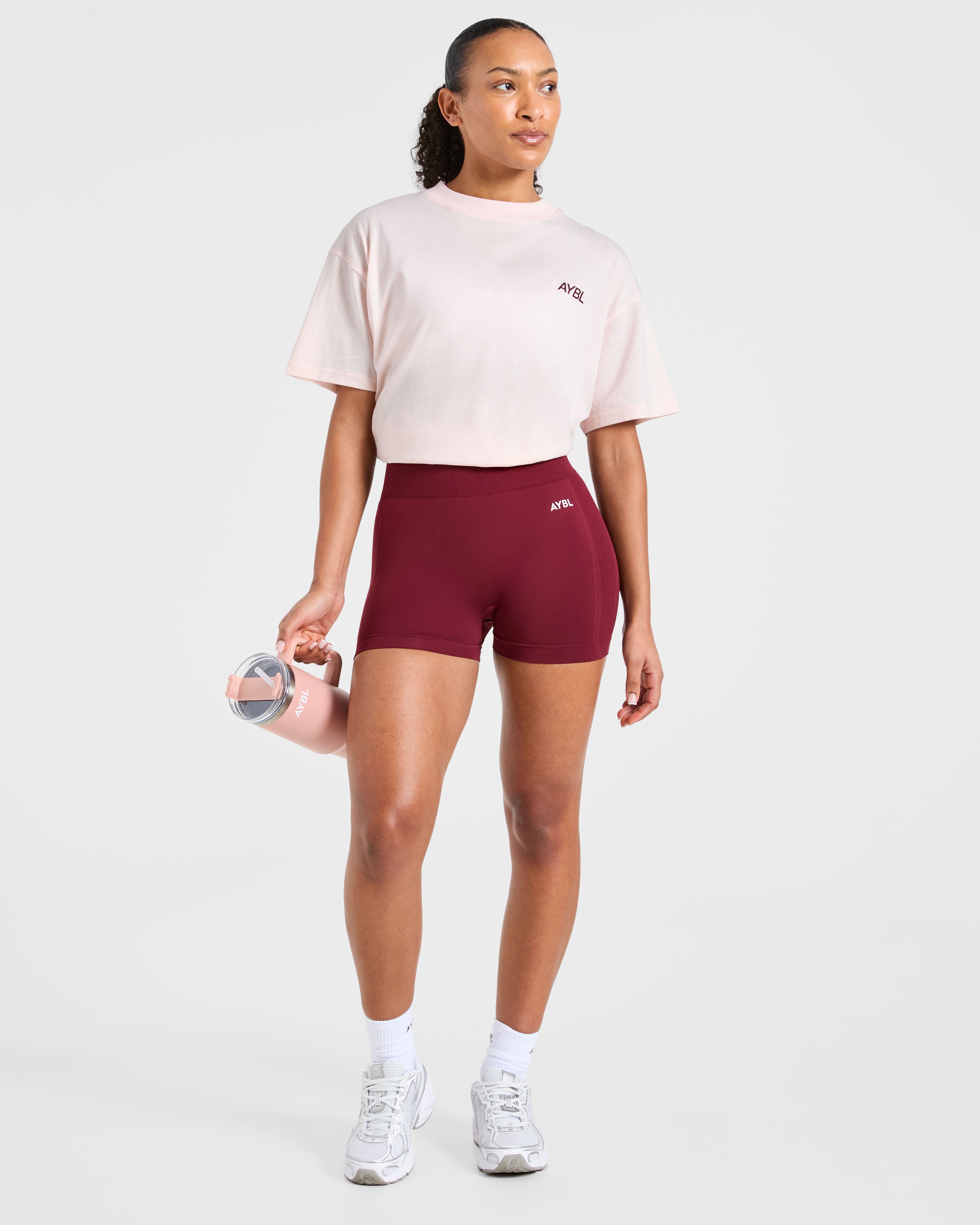 Sport Society Oversized T Shirt - Rosa