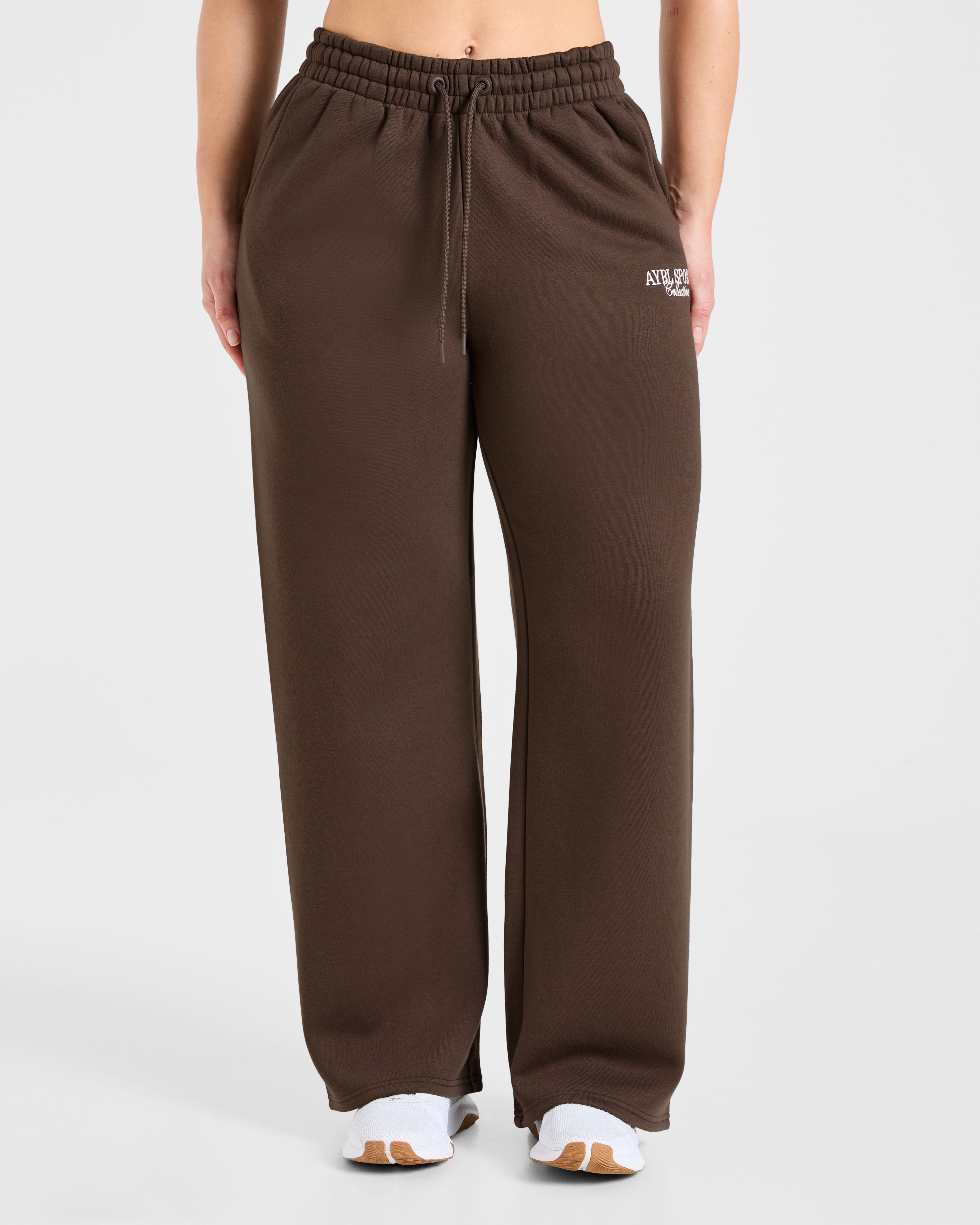 Sports Collective Oversized Straight Leg Joggers - Braun