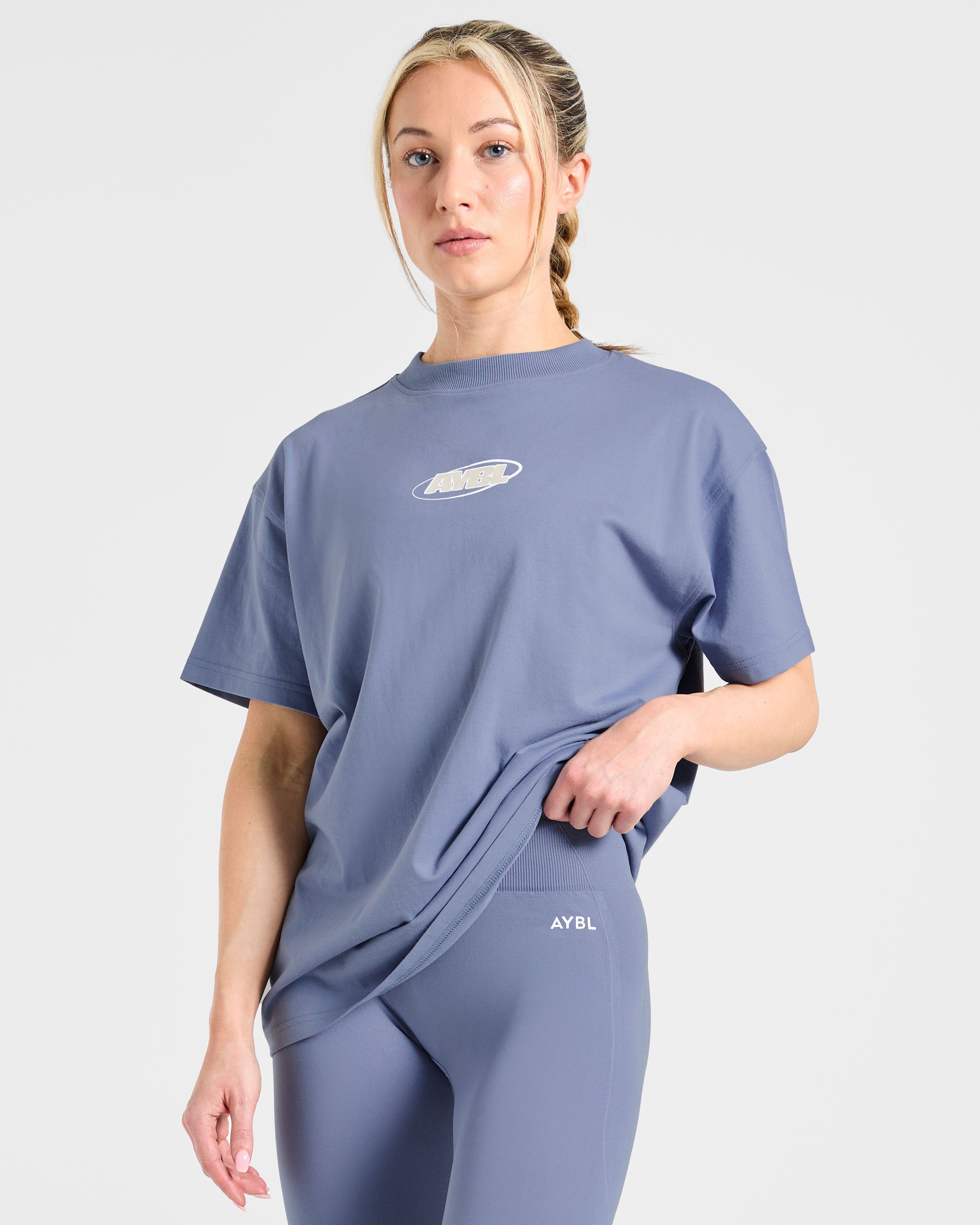 Sports Essentials Oversized T Shirt - Slate Blau