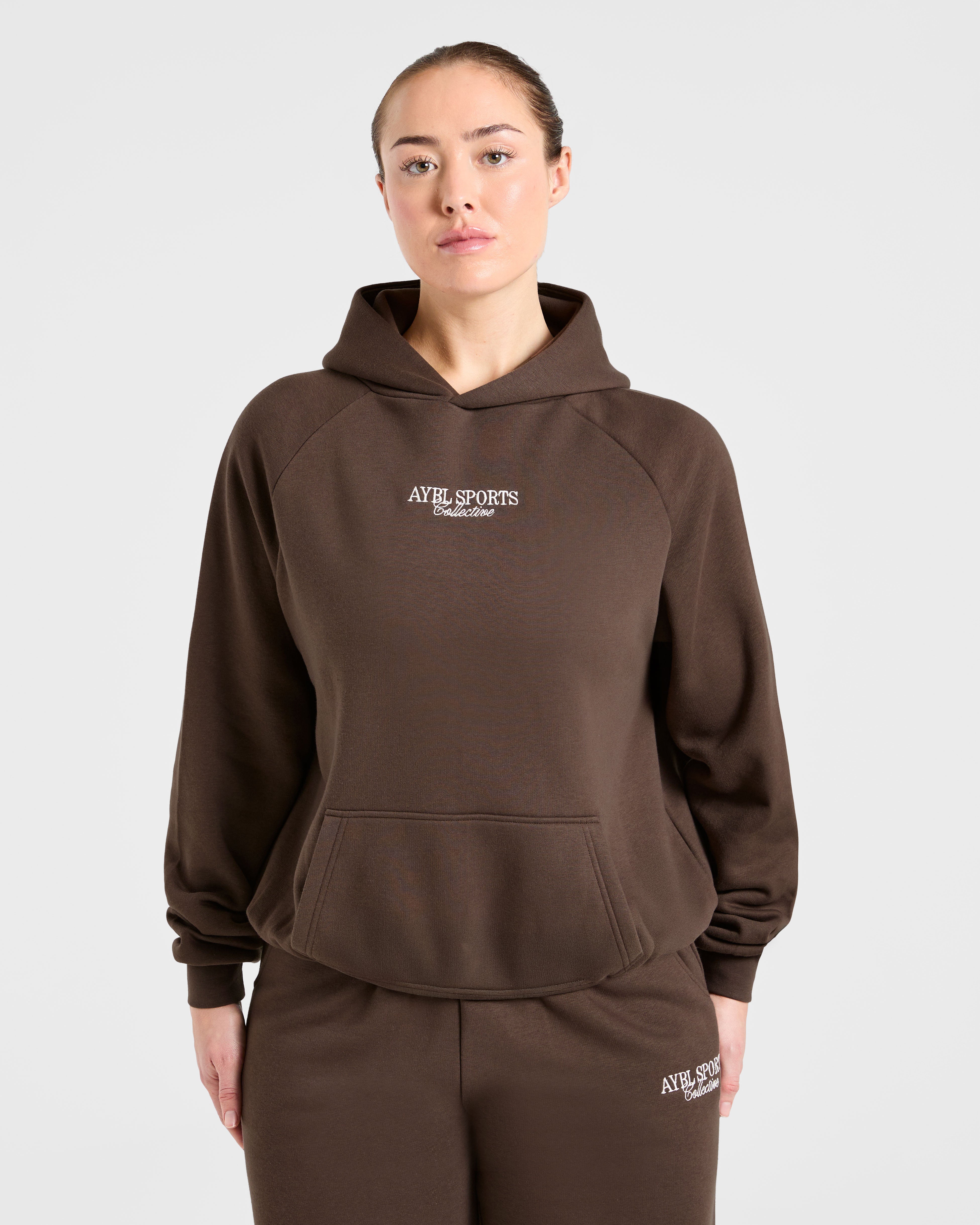 Sports Collective Oversized Hoodie - Braun