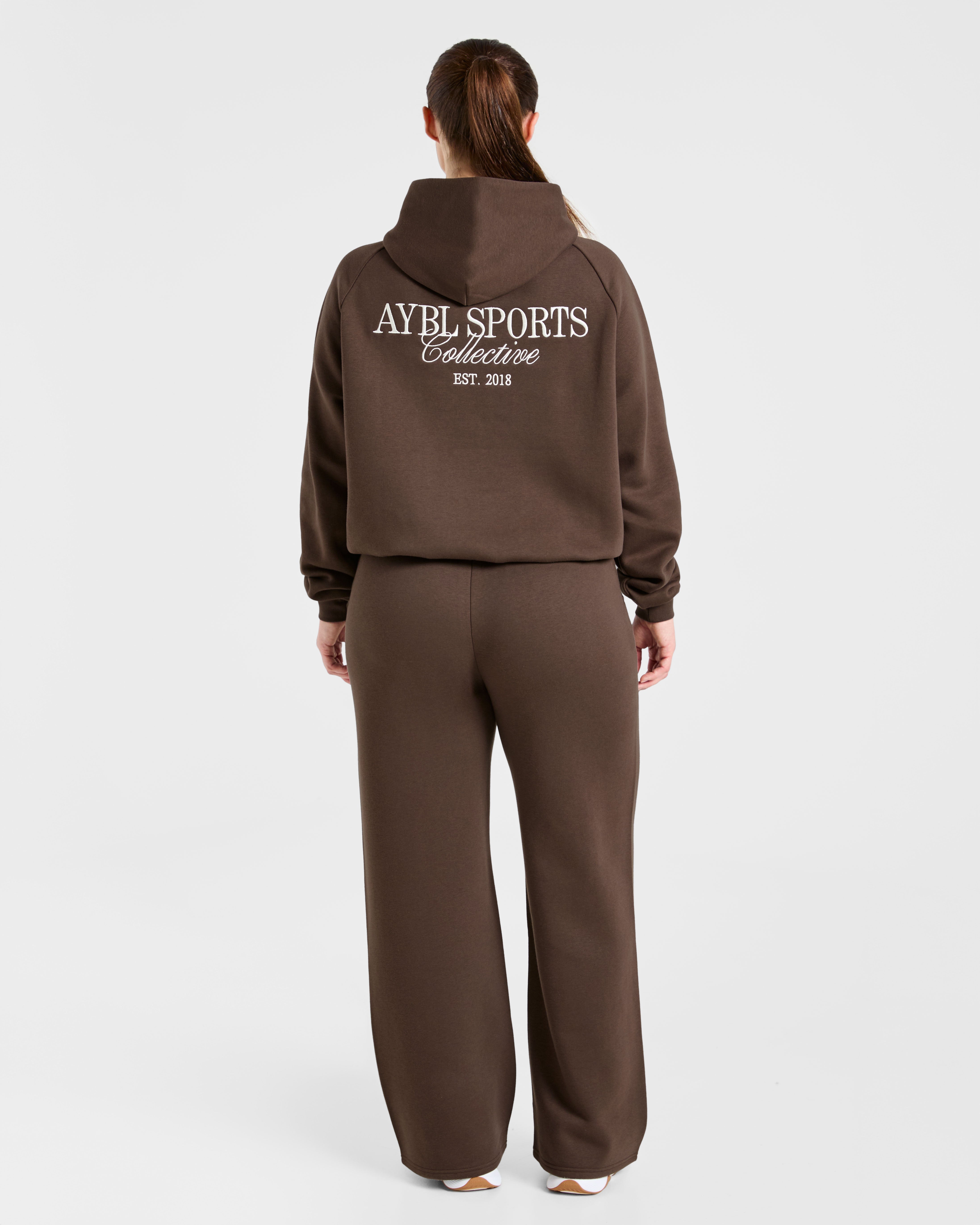 Sports Collective Oversized Hoodie - Braun