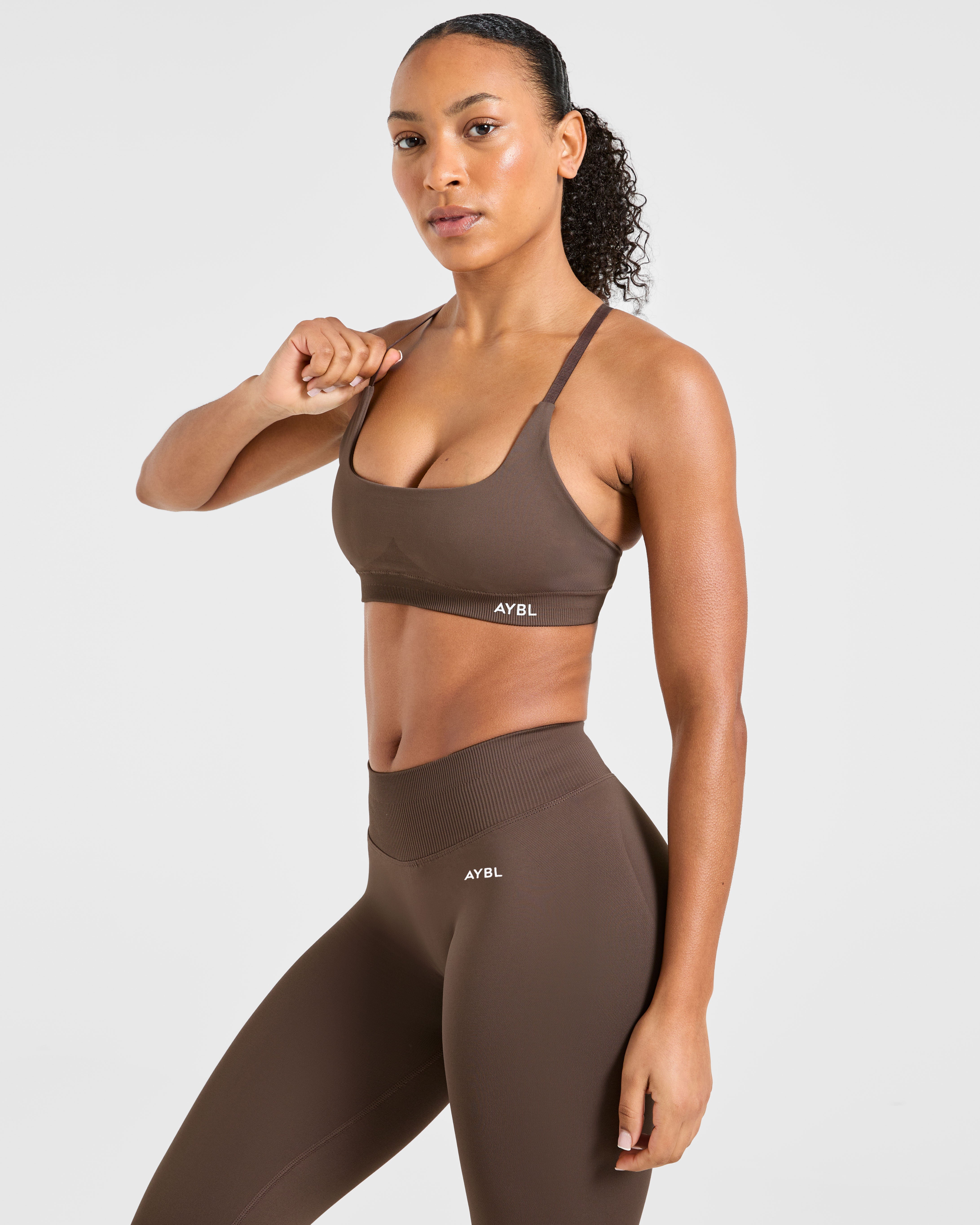 Enhance Seamless Sports Bra - Braun