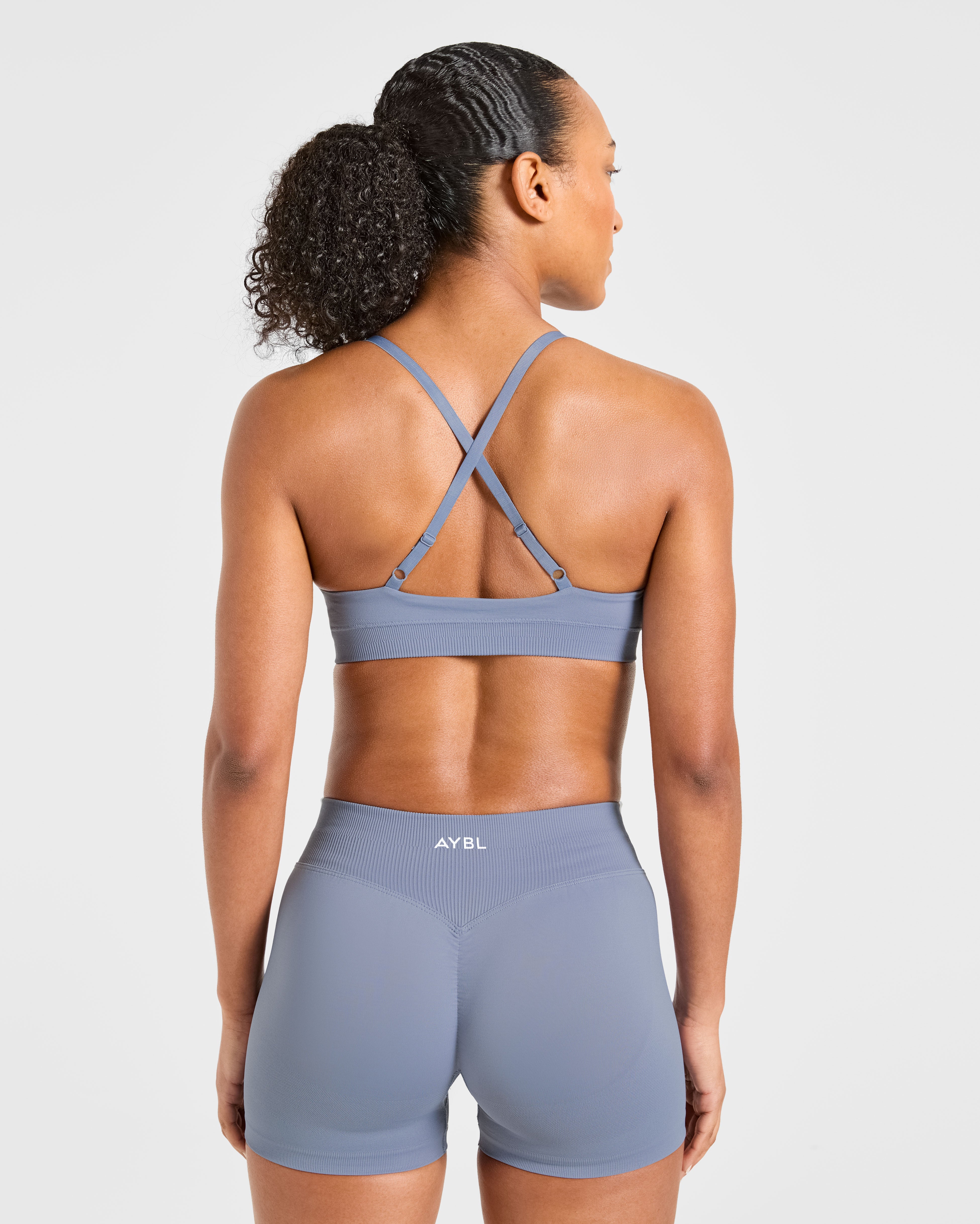 Enhance Seamless Sports Bra - Slate Blau