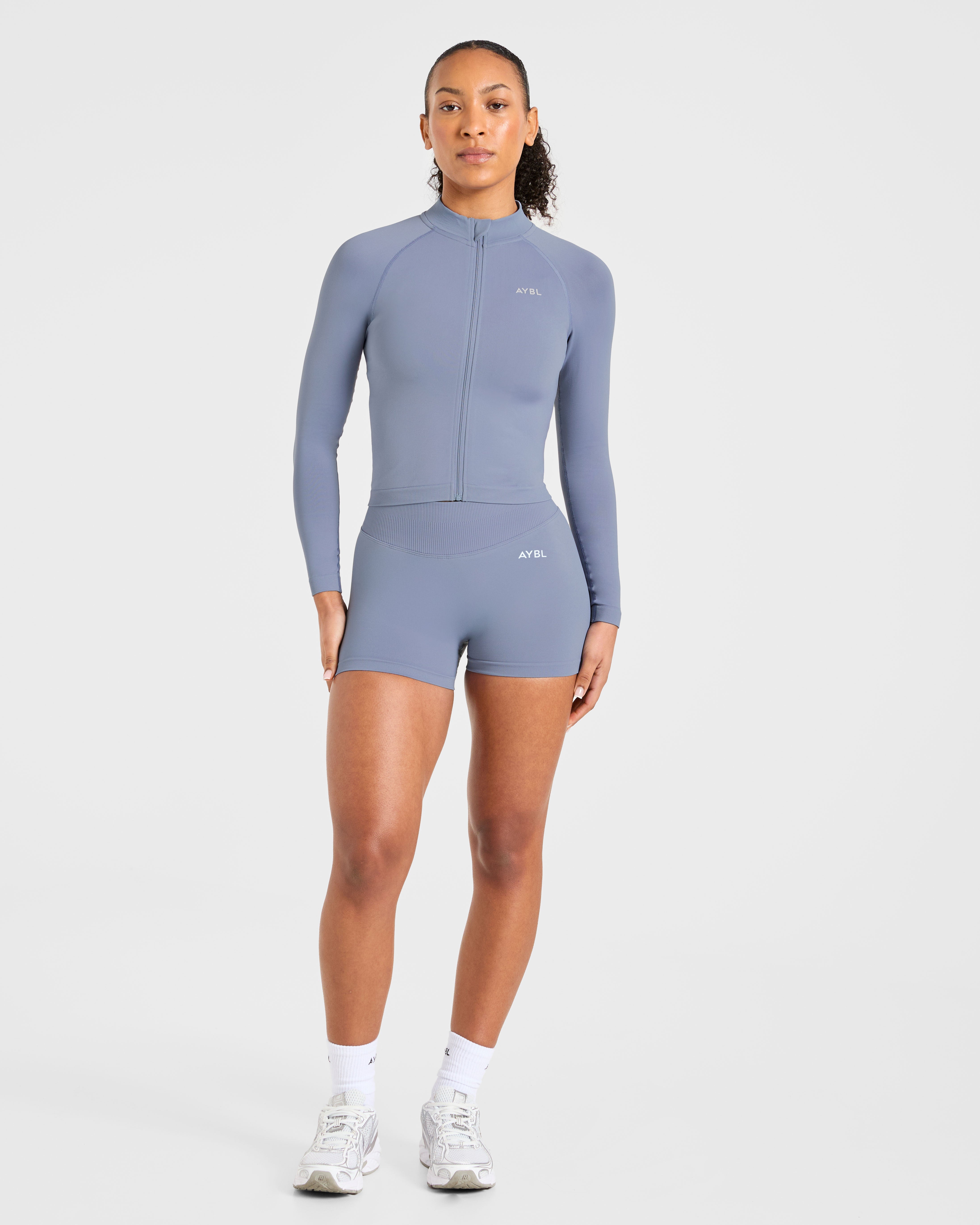 Enhance Seamless Jacket - Slate Blau