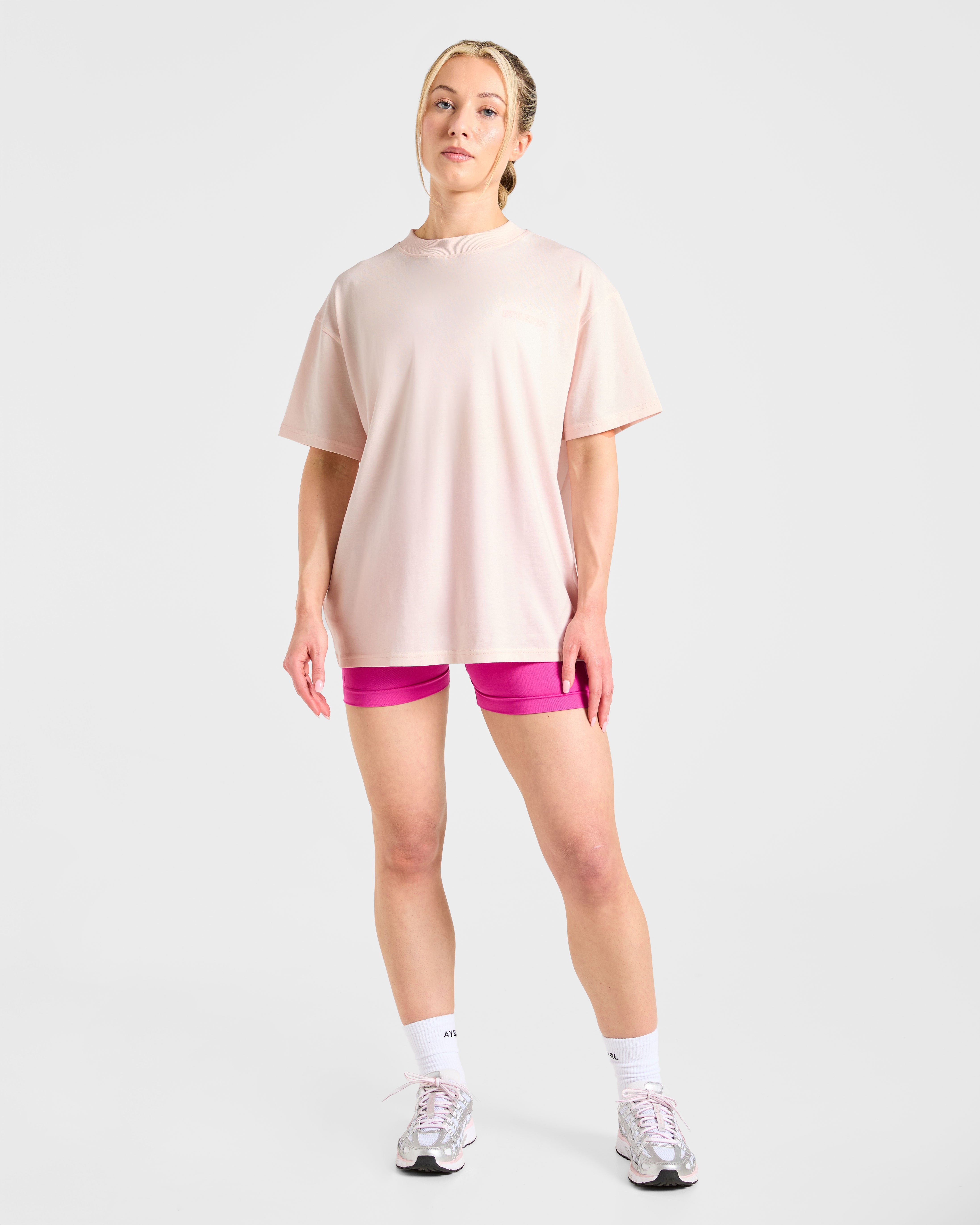 Varsity Dept. Oversized T Shirt - Rosa
