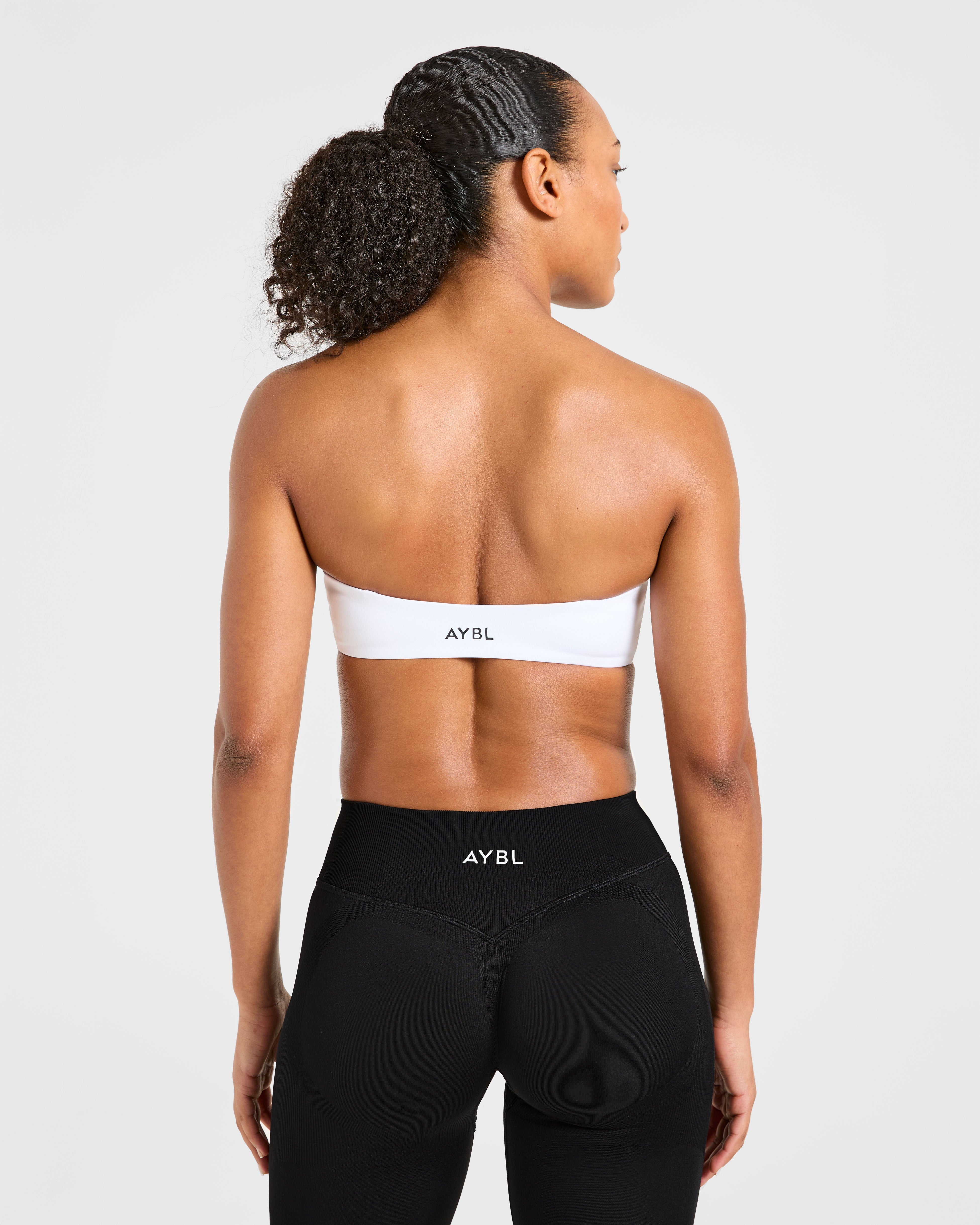 Essential Bandeau Sports Bra - Weiß