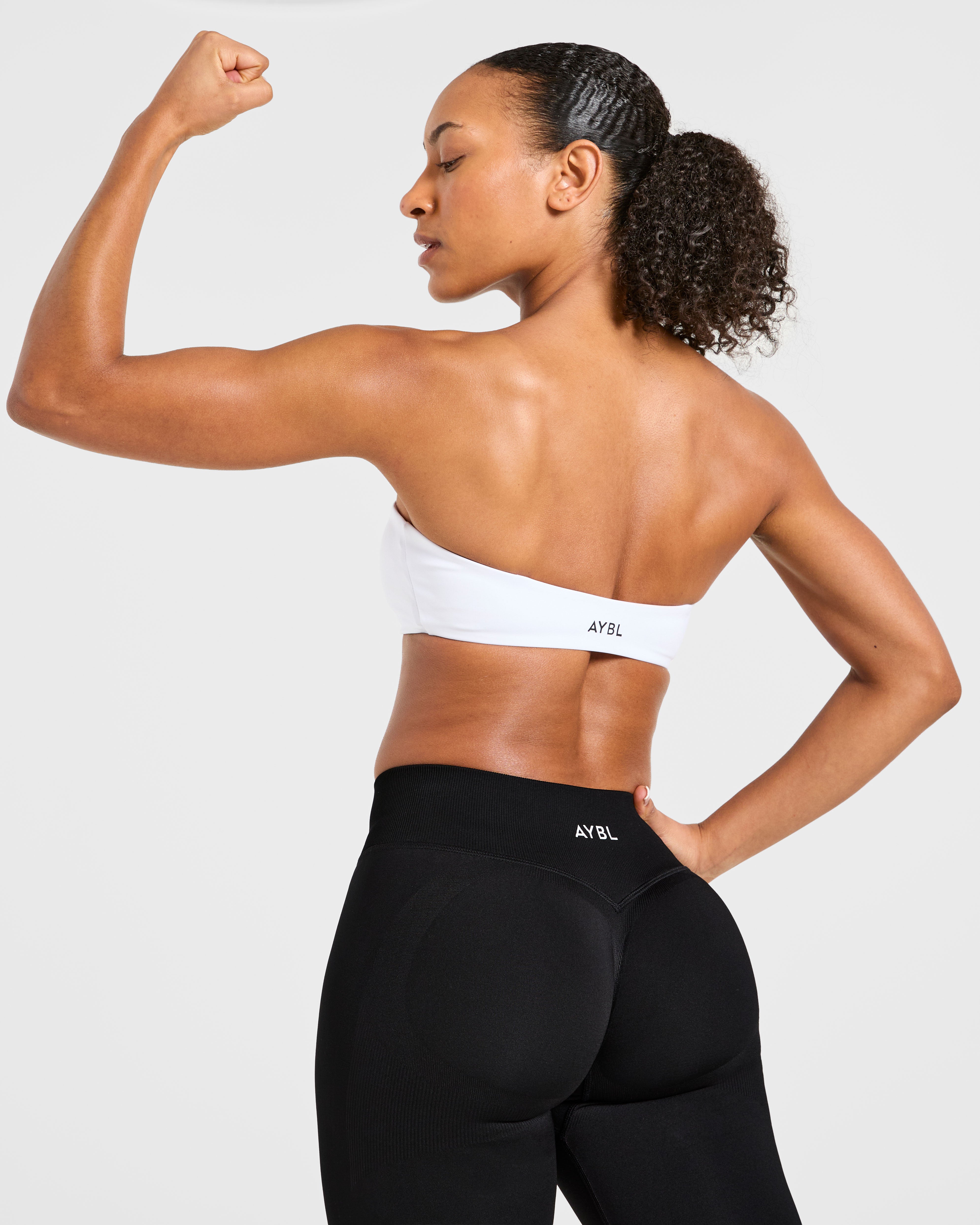 Essential Bandeau Sports Bra - Weiß