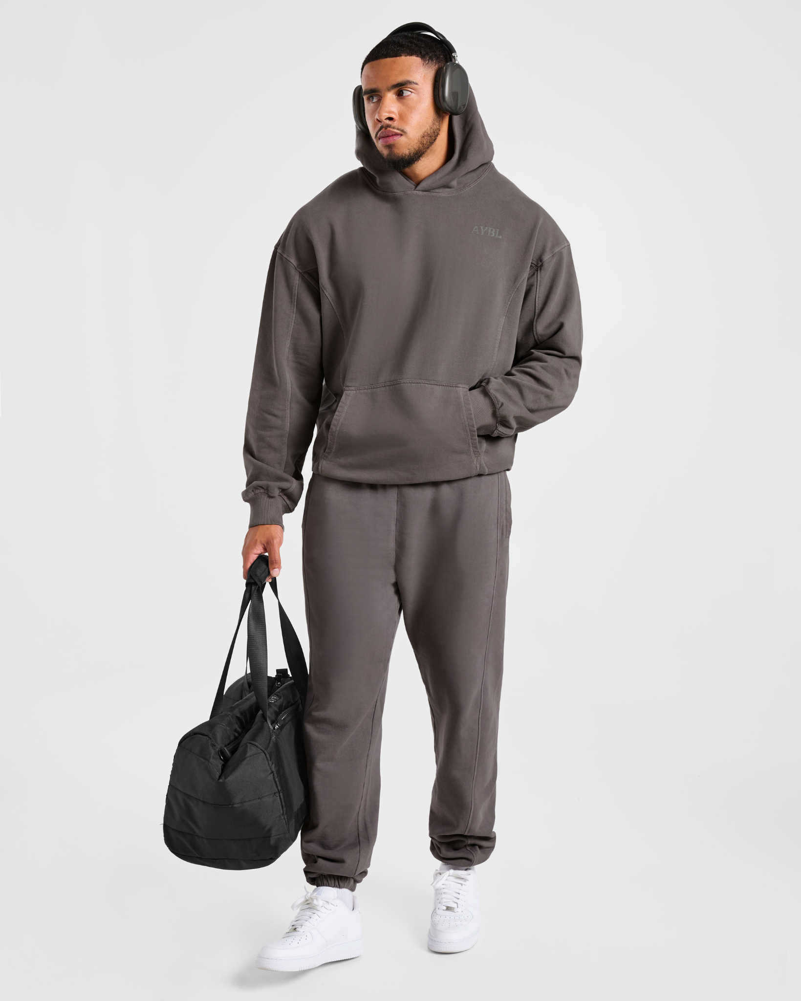 Lift Club Distressed Joggers - Charcoal