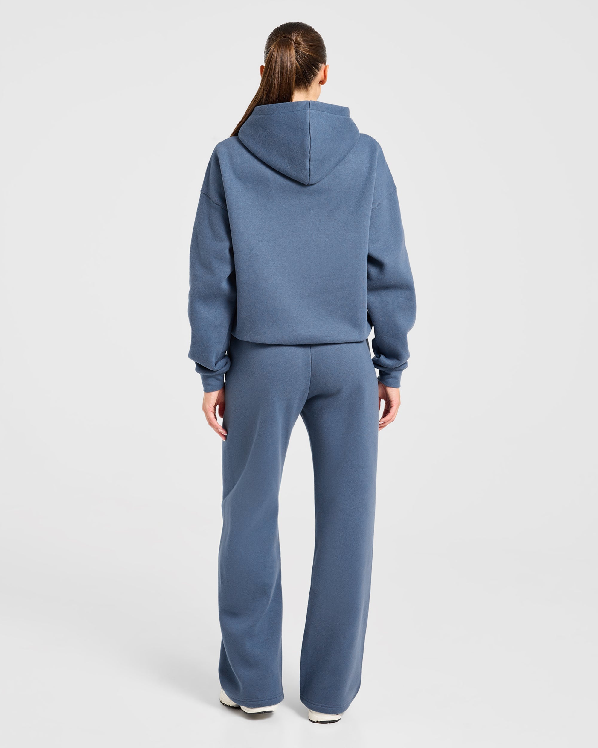 Varsity 2.0 Oversized Hoodie - Denim Blau