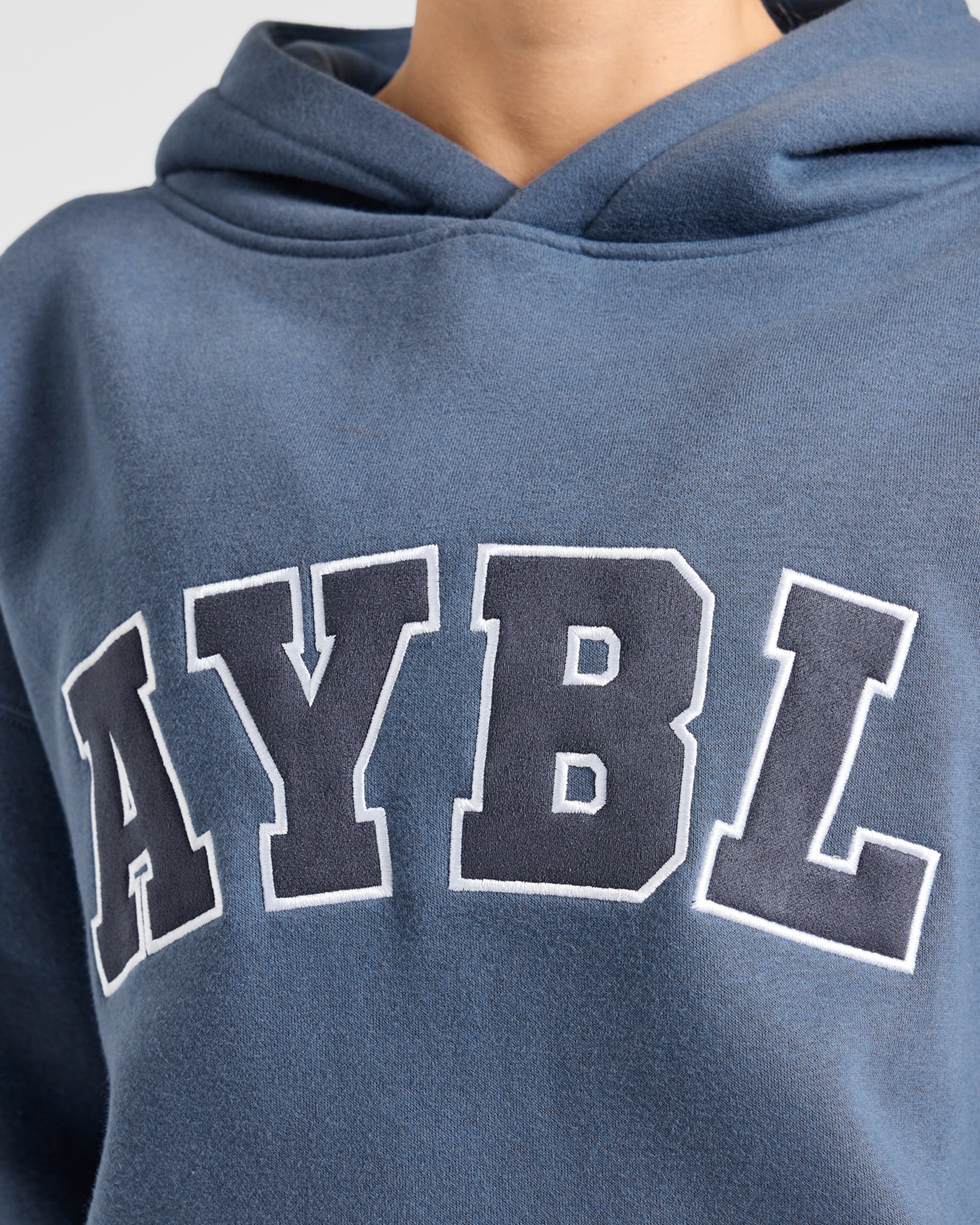 Varsity 2.0 Oversized Hoodie - Denim Blau