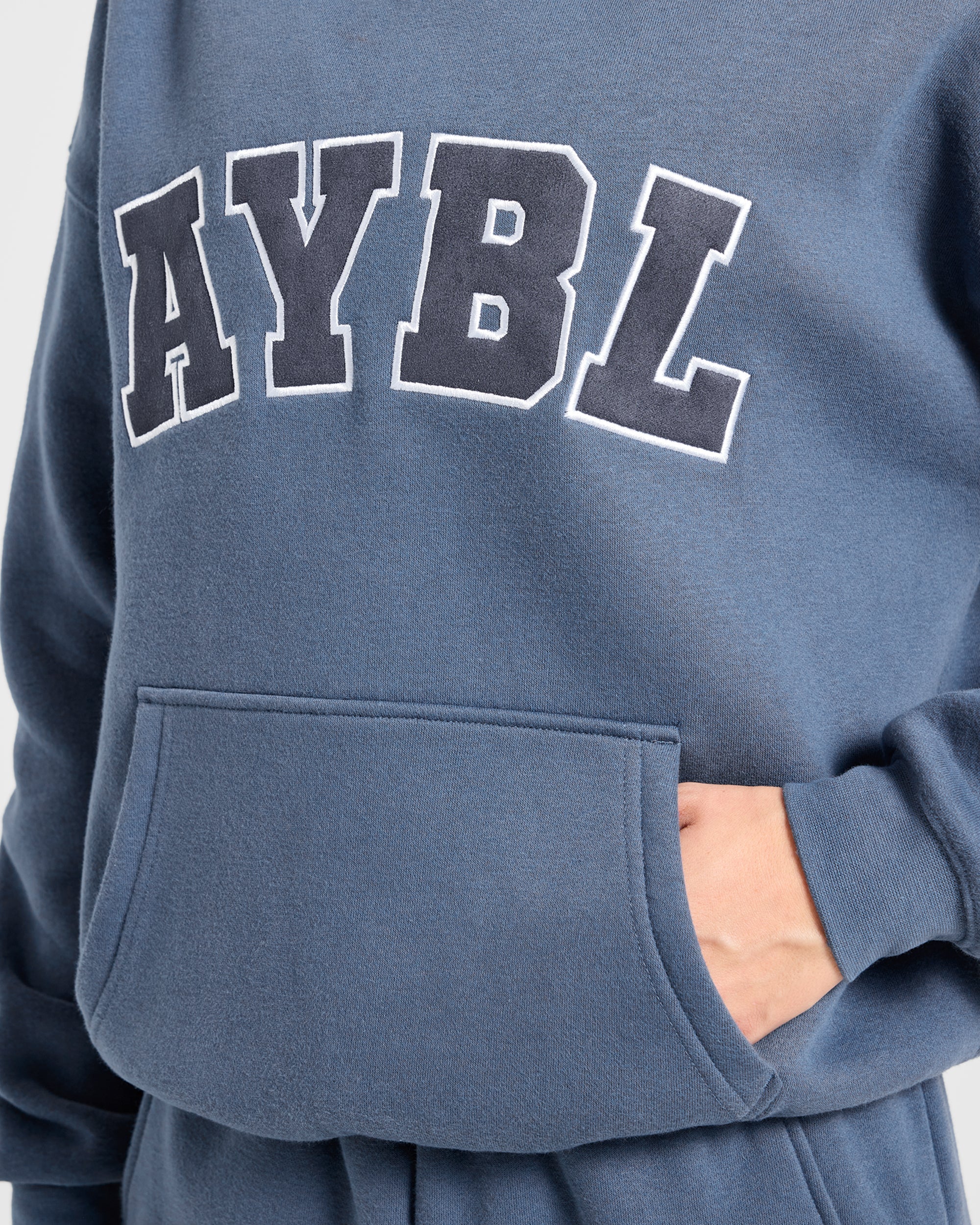 Varsity 2.0 Oversized Hoodie - Denim Blau