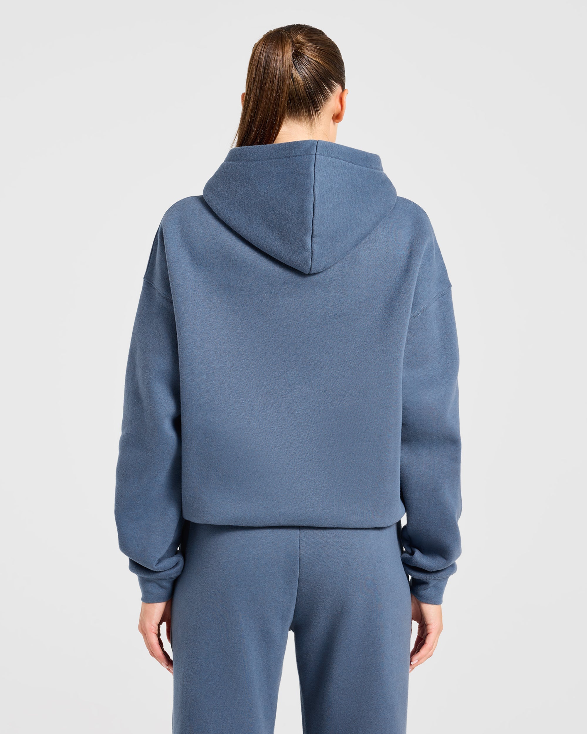 Varsity 2.0 Oversized Hoodie - Denim Blau