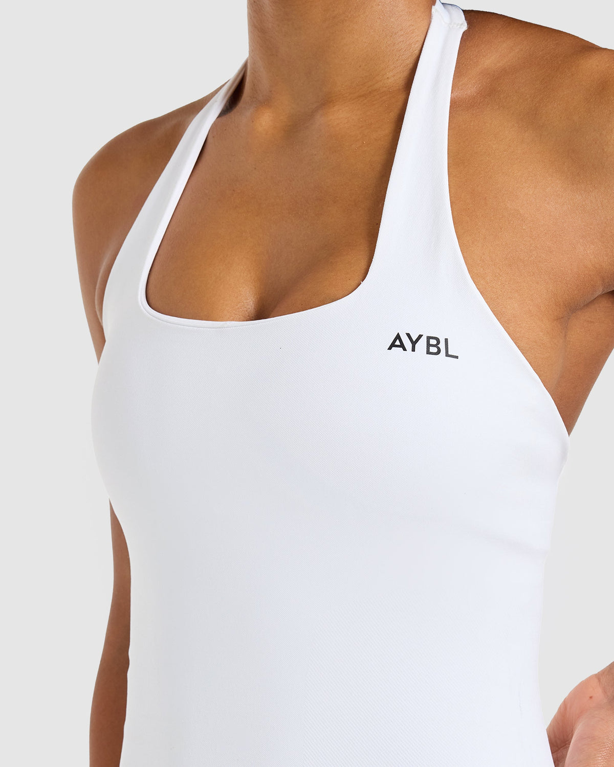 Enhance Seamless Halterneck Top - Weiß