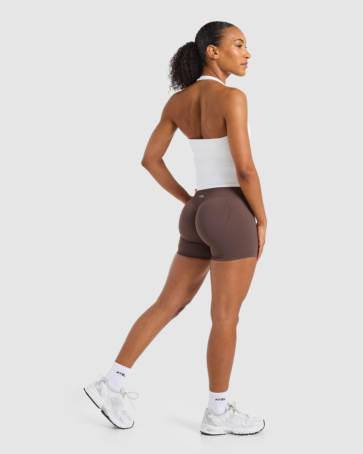 Enhance Seamless Halterneck Top - Weiß