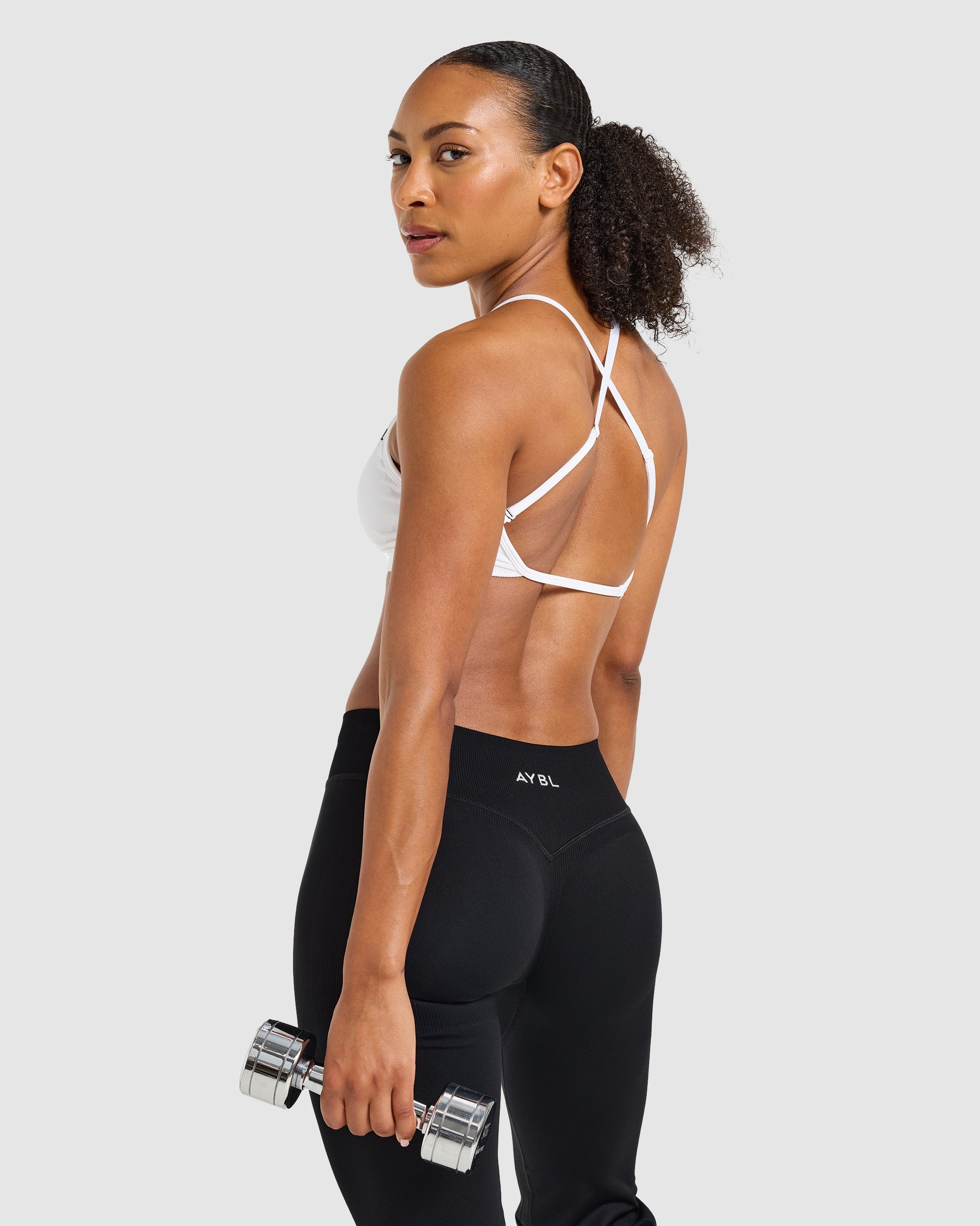 Adapt Seamless Strappy Sports Bra - Weiß