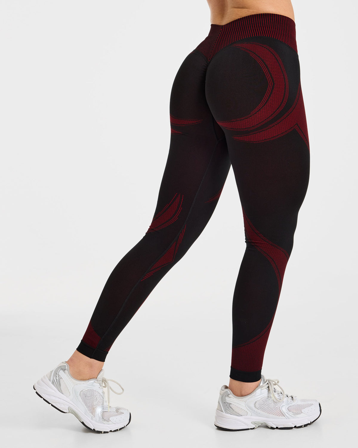 Charge Seamless Leggings - Schwarz/Rot