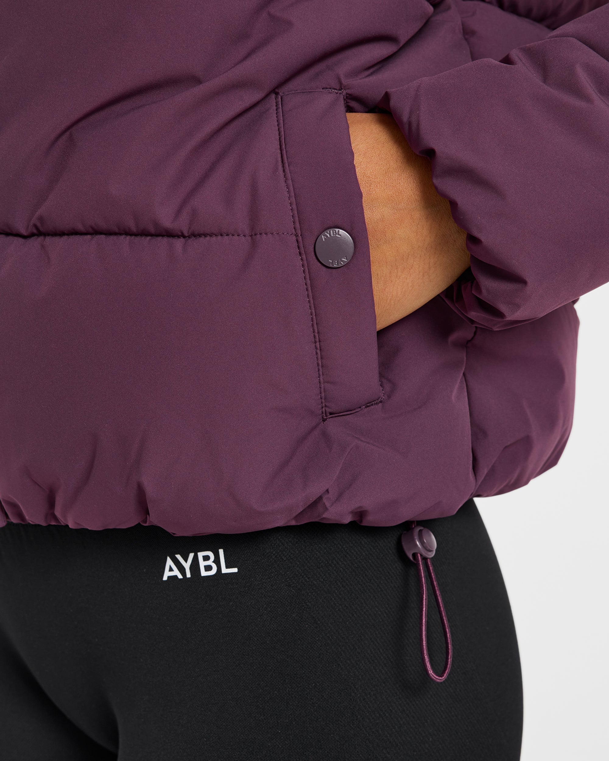 Signature Puffer Coat - Plum