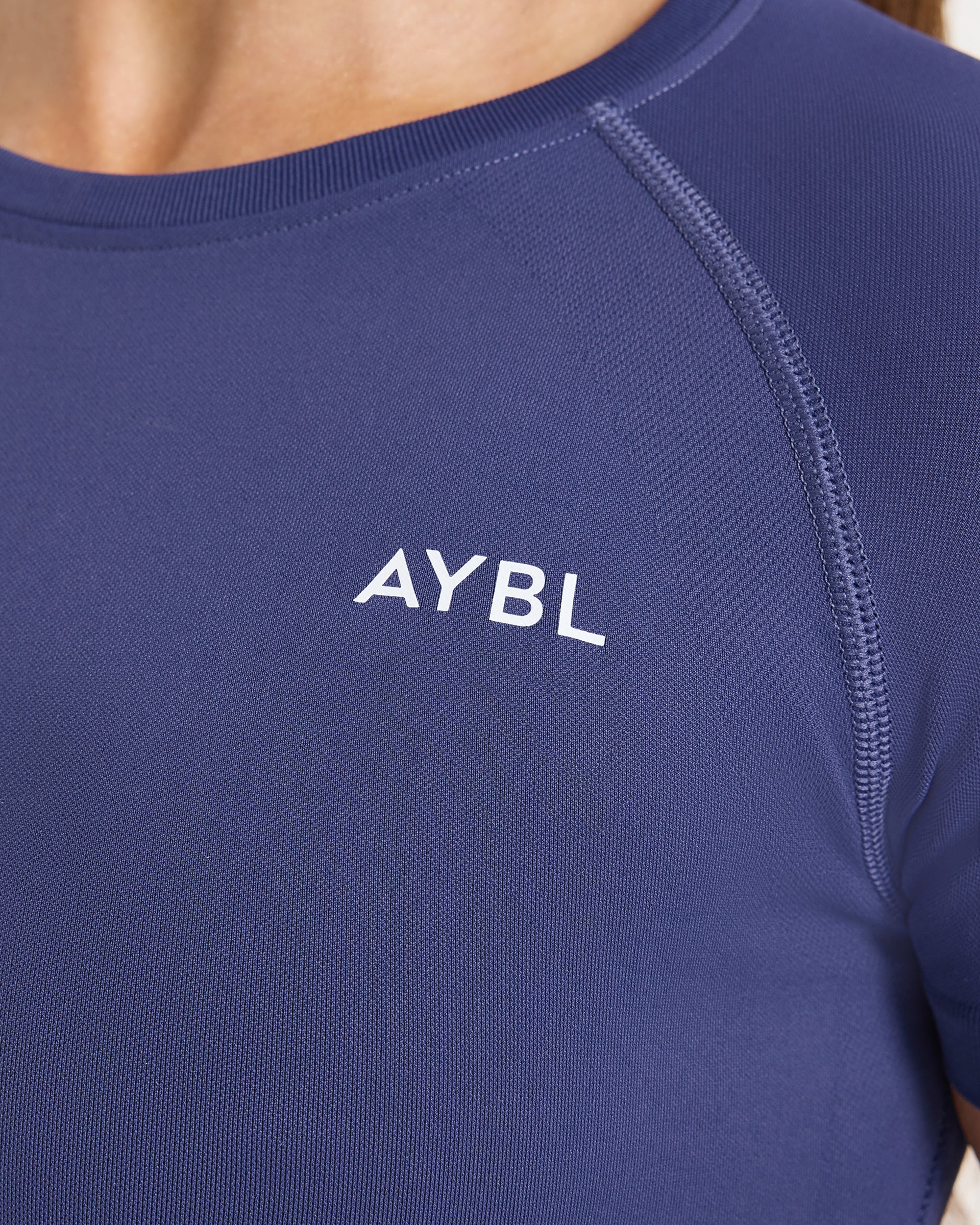 Enhance Seamless Short Sleeve Top - Storm Blau