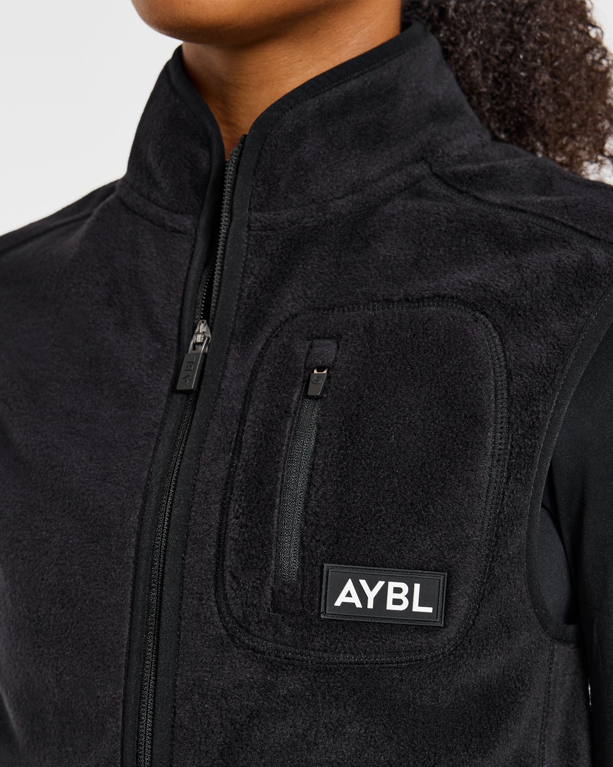 Signature Lightweight Fleece Gilet - Schwarz