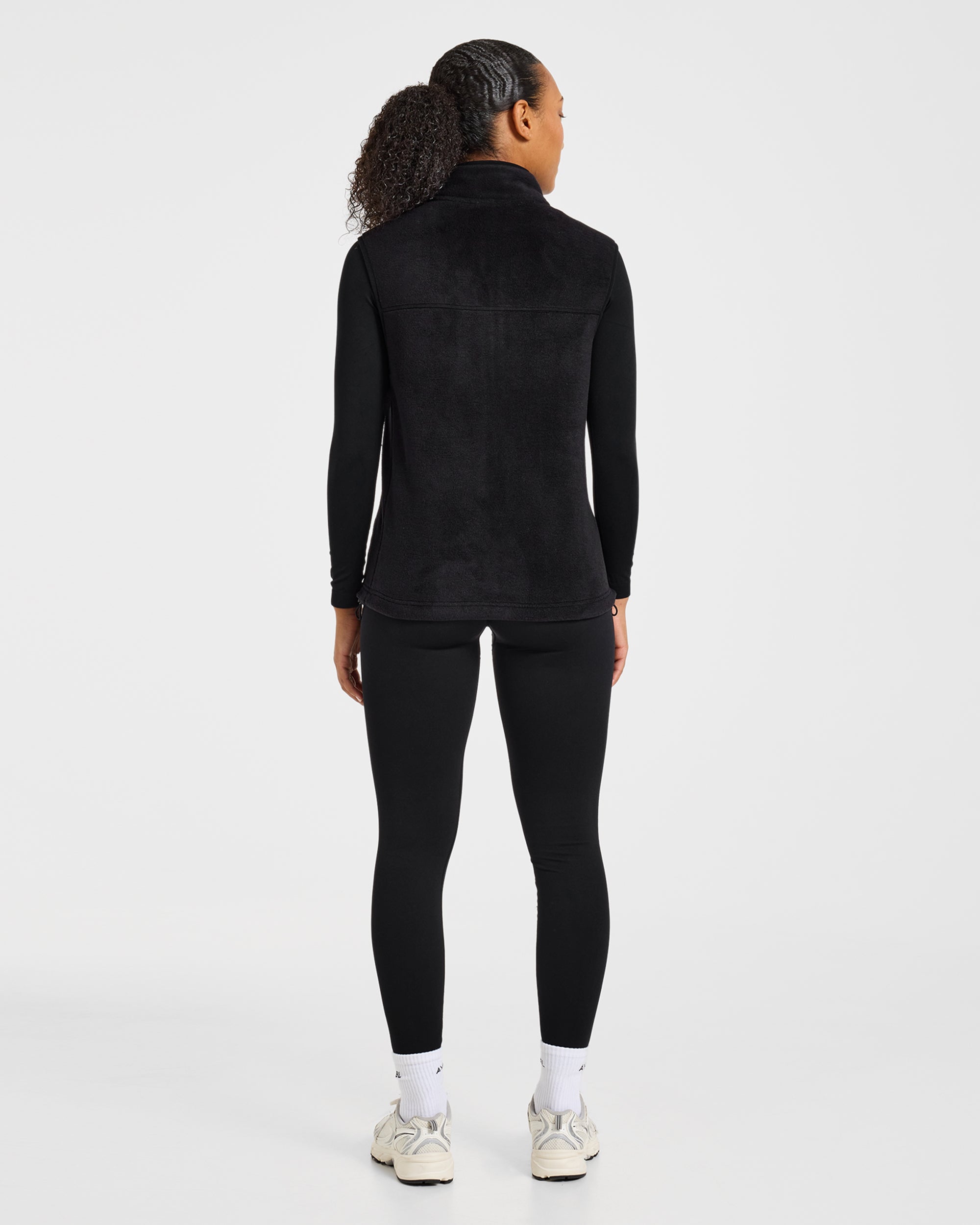 Signature Lightweight Fleece Gilet - Schwarz
