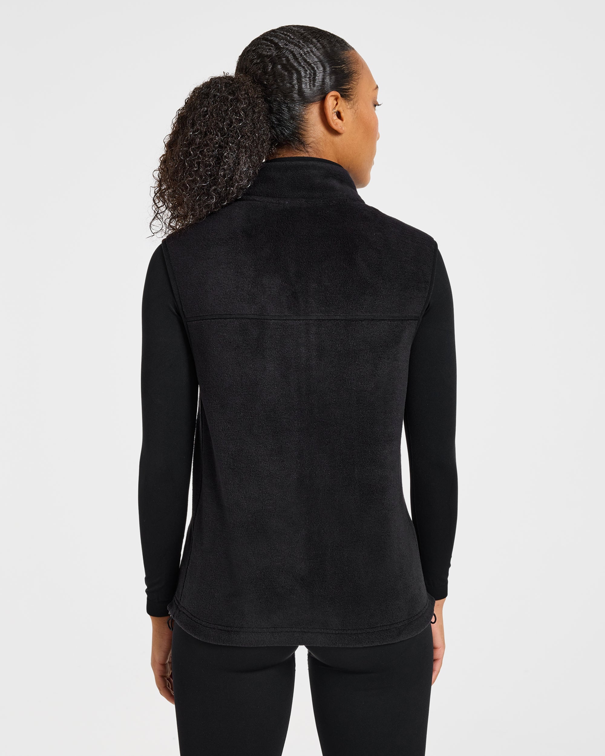 Signature Lightweight Fleece Gilet - Schwarz