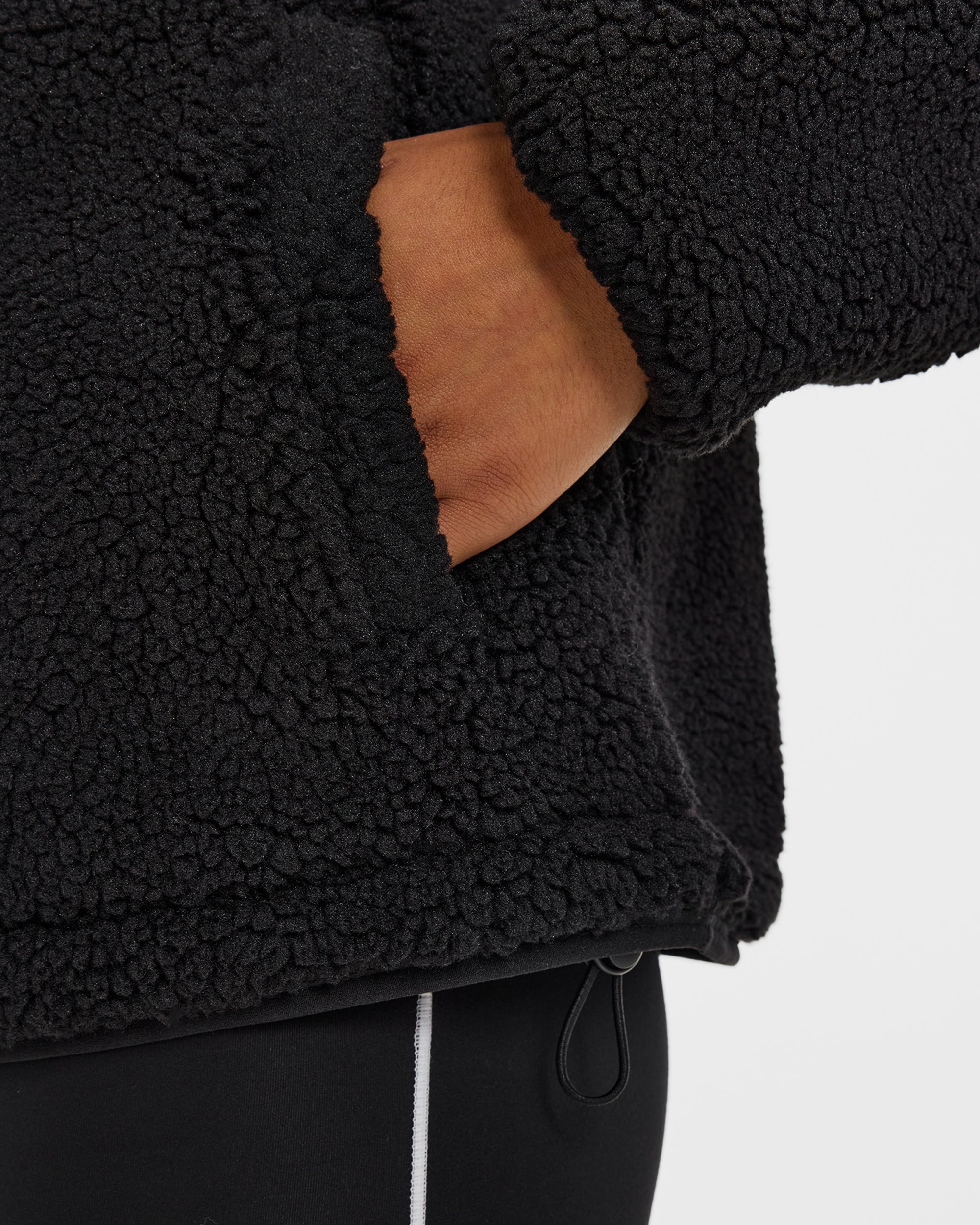 Signature Zip Up Fleece Jacket - Schwarz