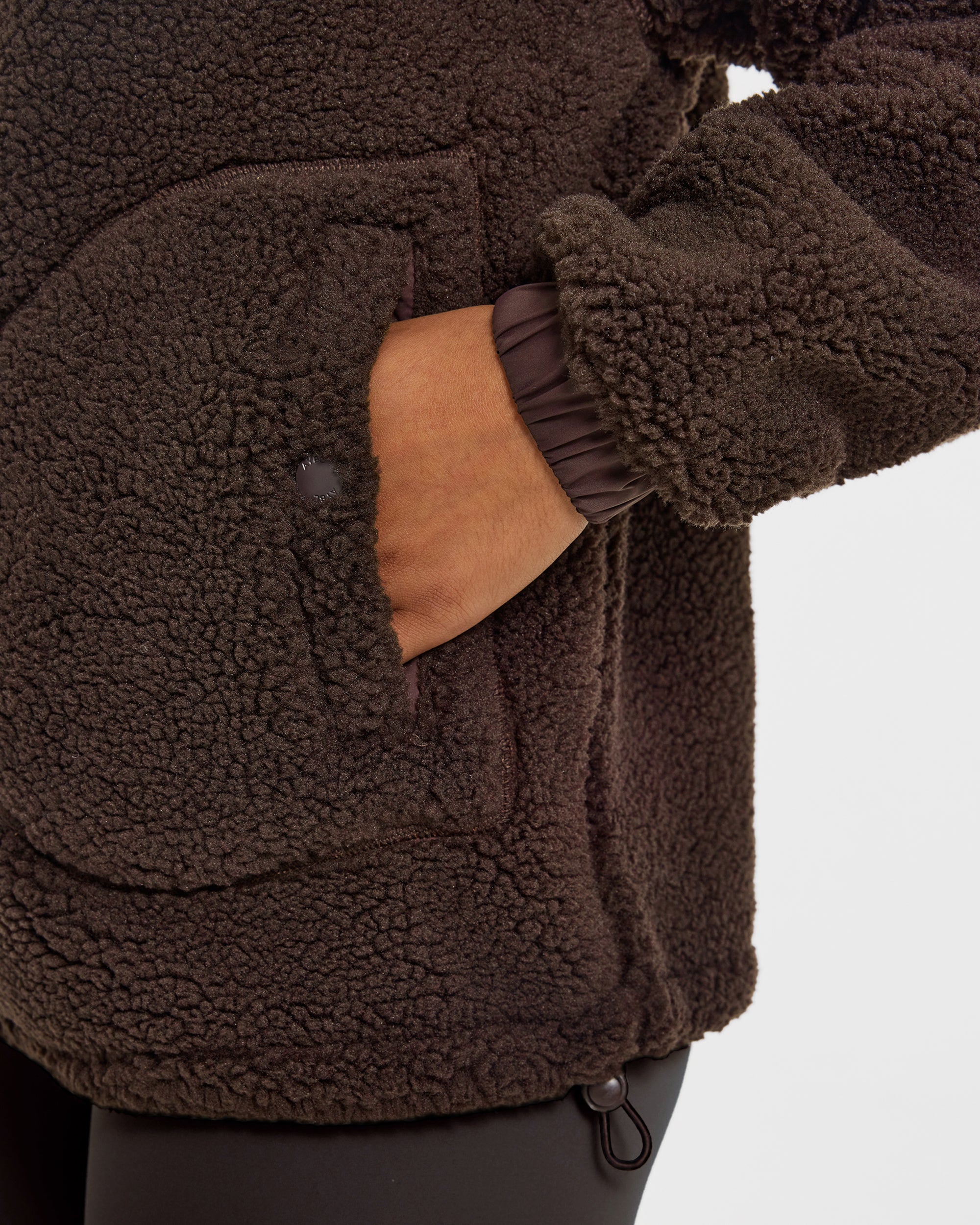 Signature 1/4 Zip Fleece Pullover - Cocoa Braun