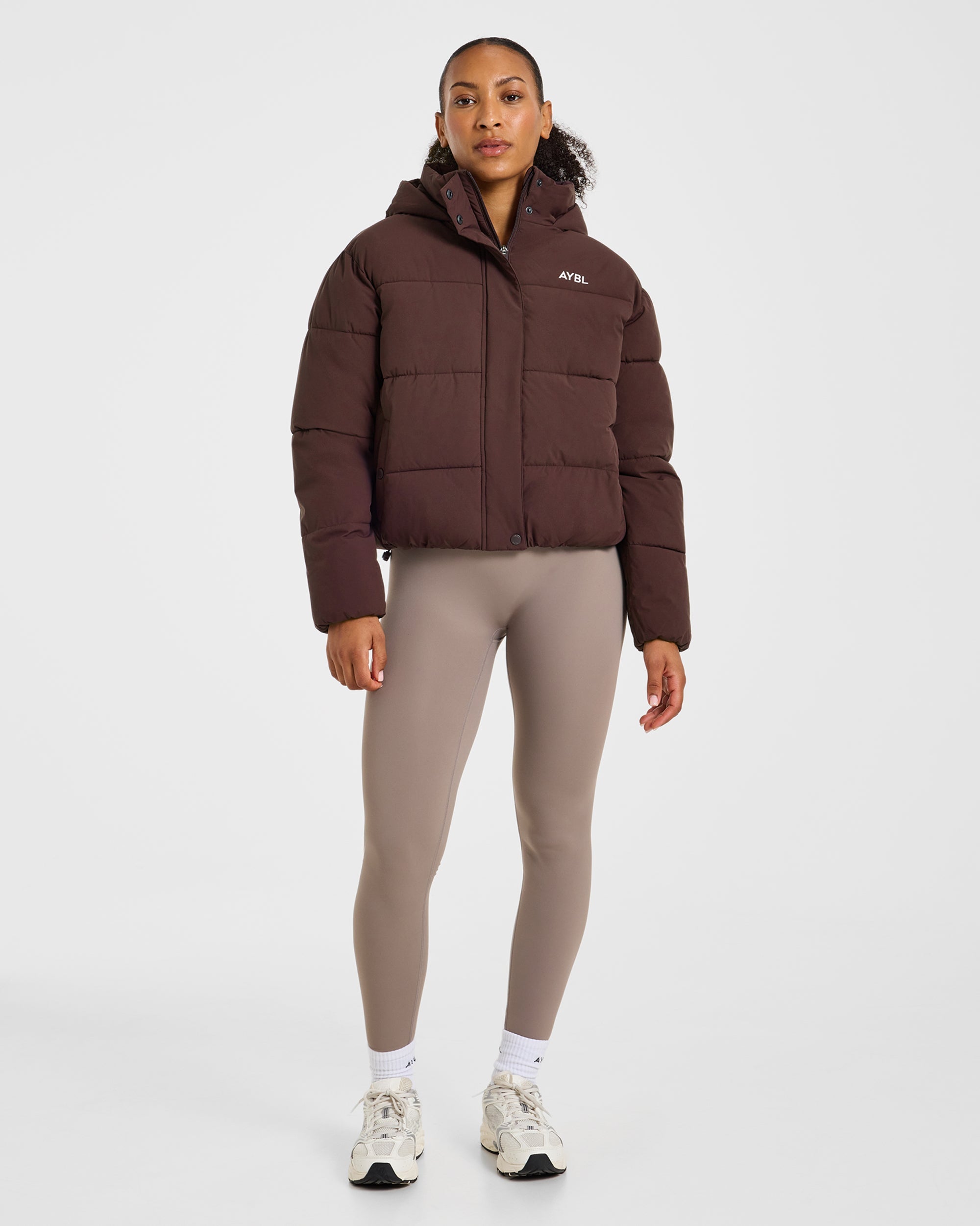 Signature Puffer Coat - Cocoa Braun