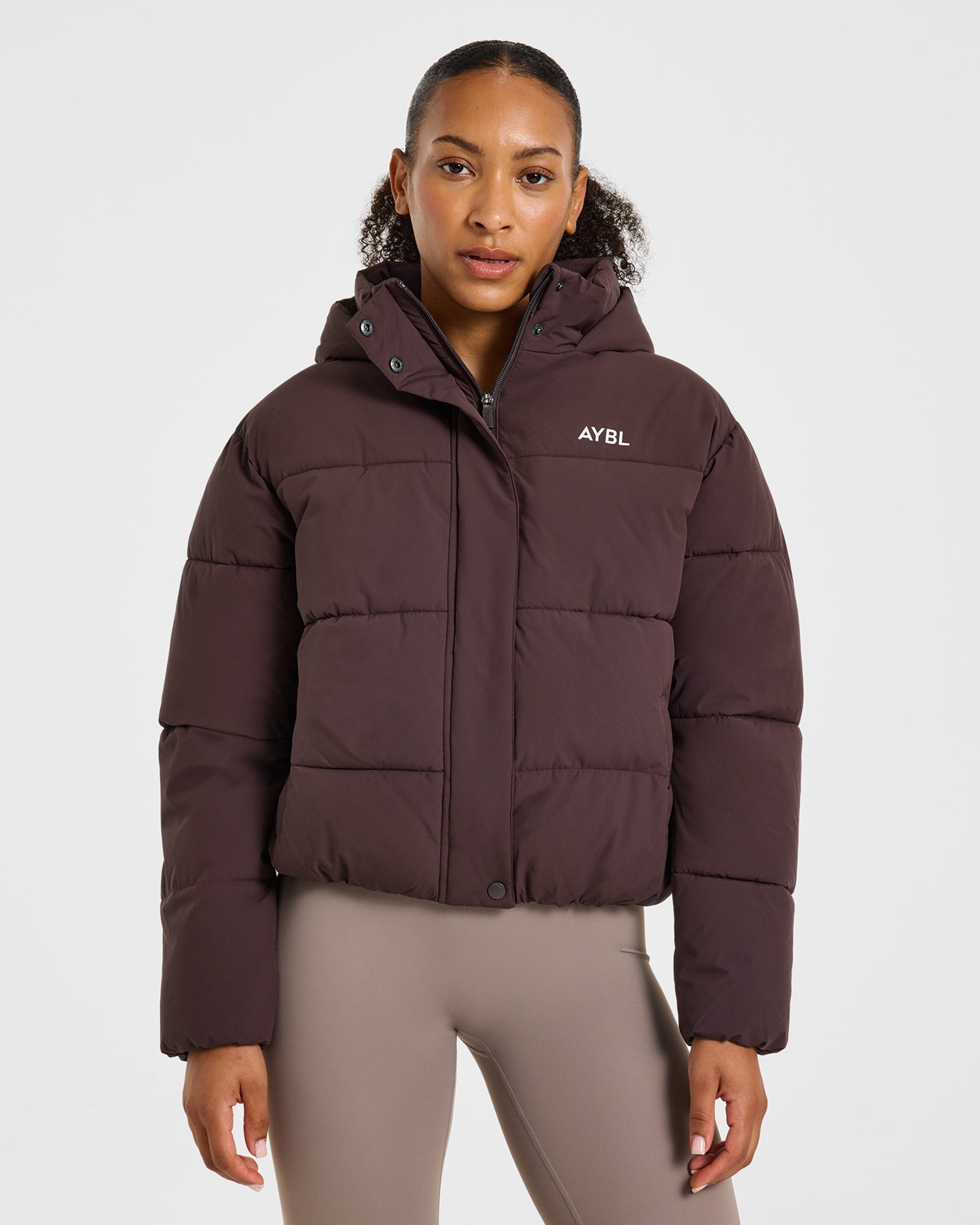 Signature Puffer Coat - Cocoa Braun